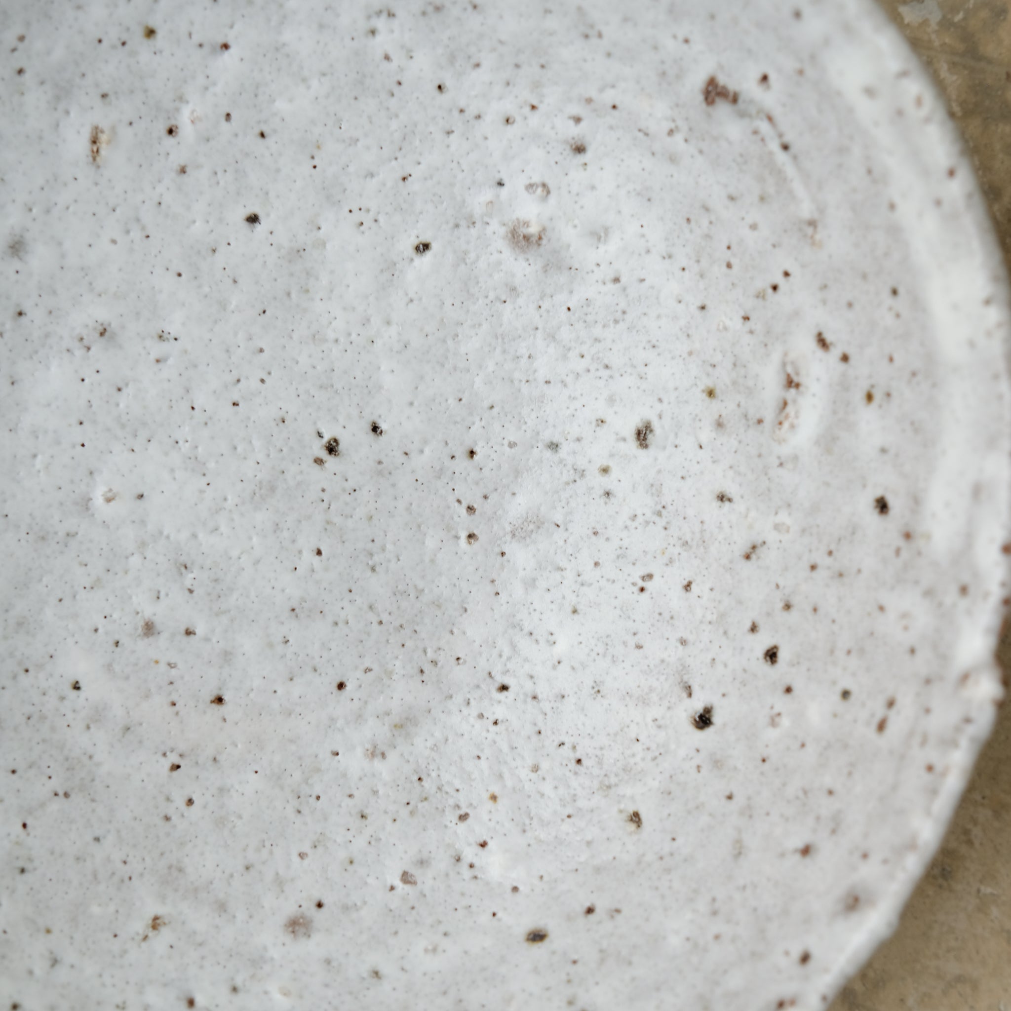 Assiette en terre d'Aizenay D 16cm / Blanc de Benoit Audureau chez Brutal Ceramics