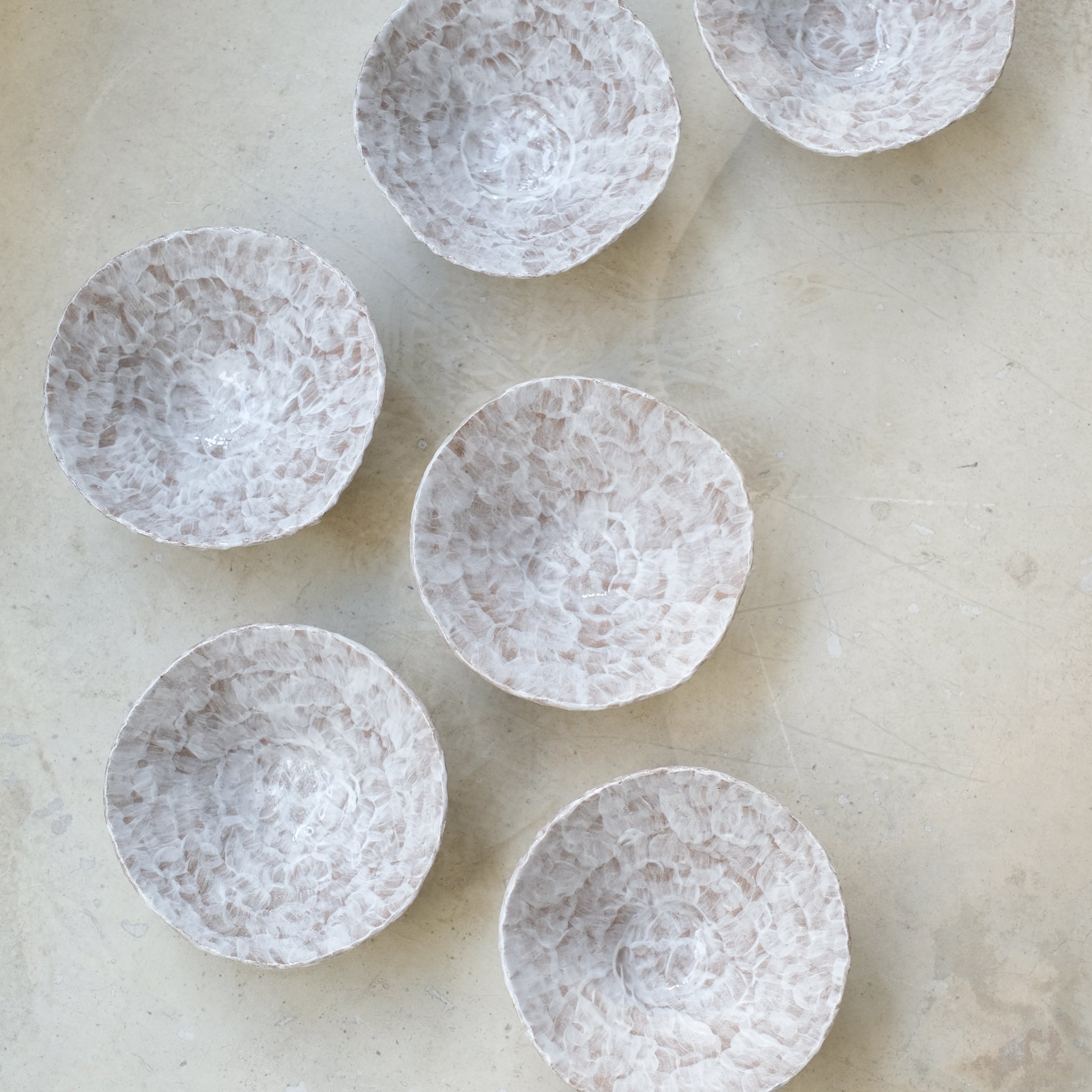 Bol en grès D 17cm - Brun et blanc d'Apollonie Ceramics chez Brutal Ceramics