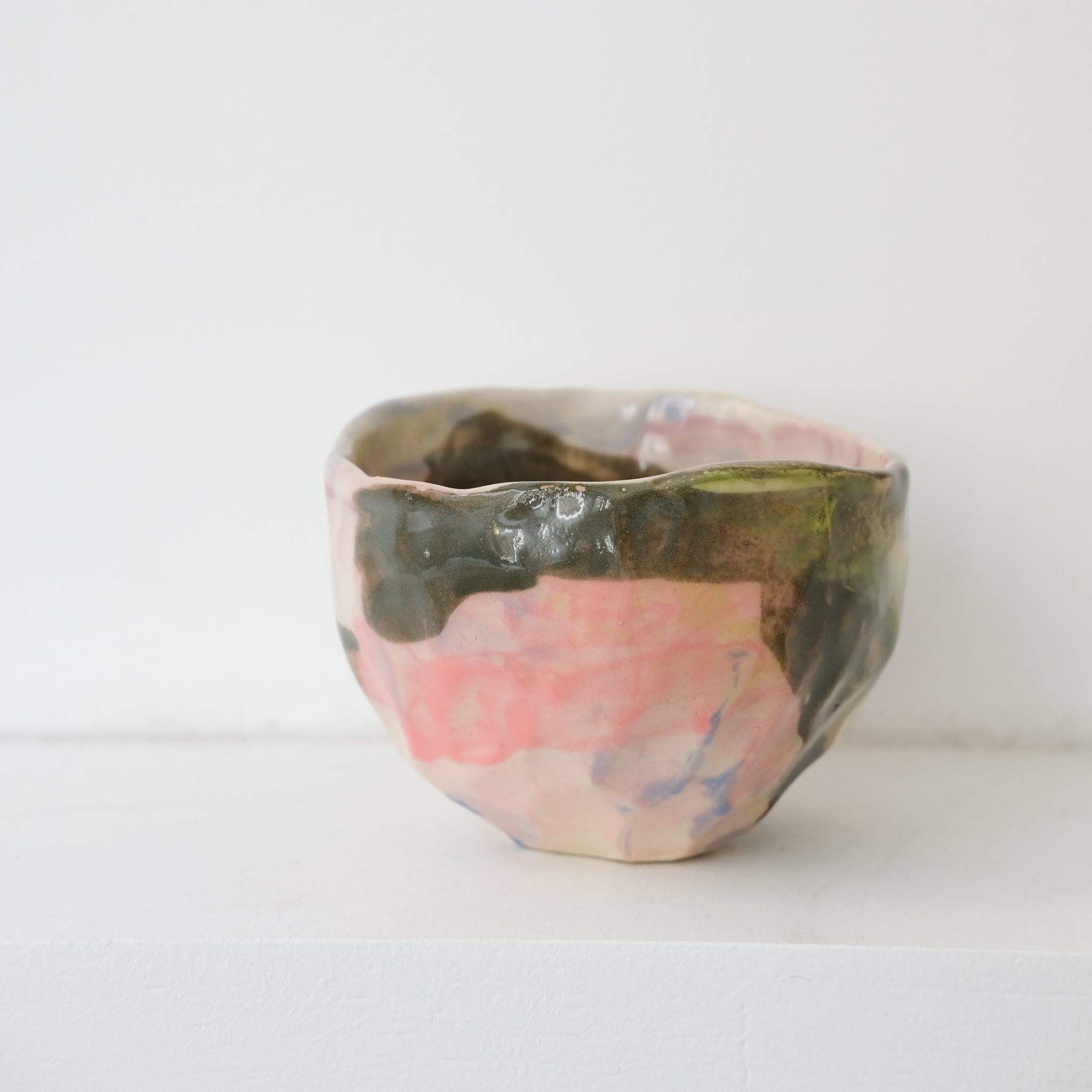 Tasse 01 en grès 180ml - multicolore de Camille Létoffé chez Brutal Ceramics