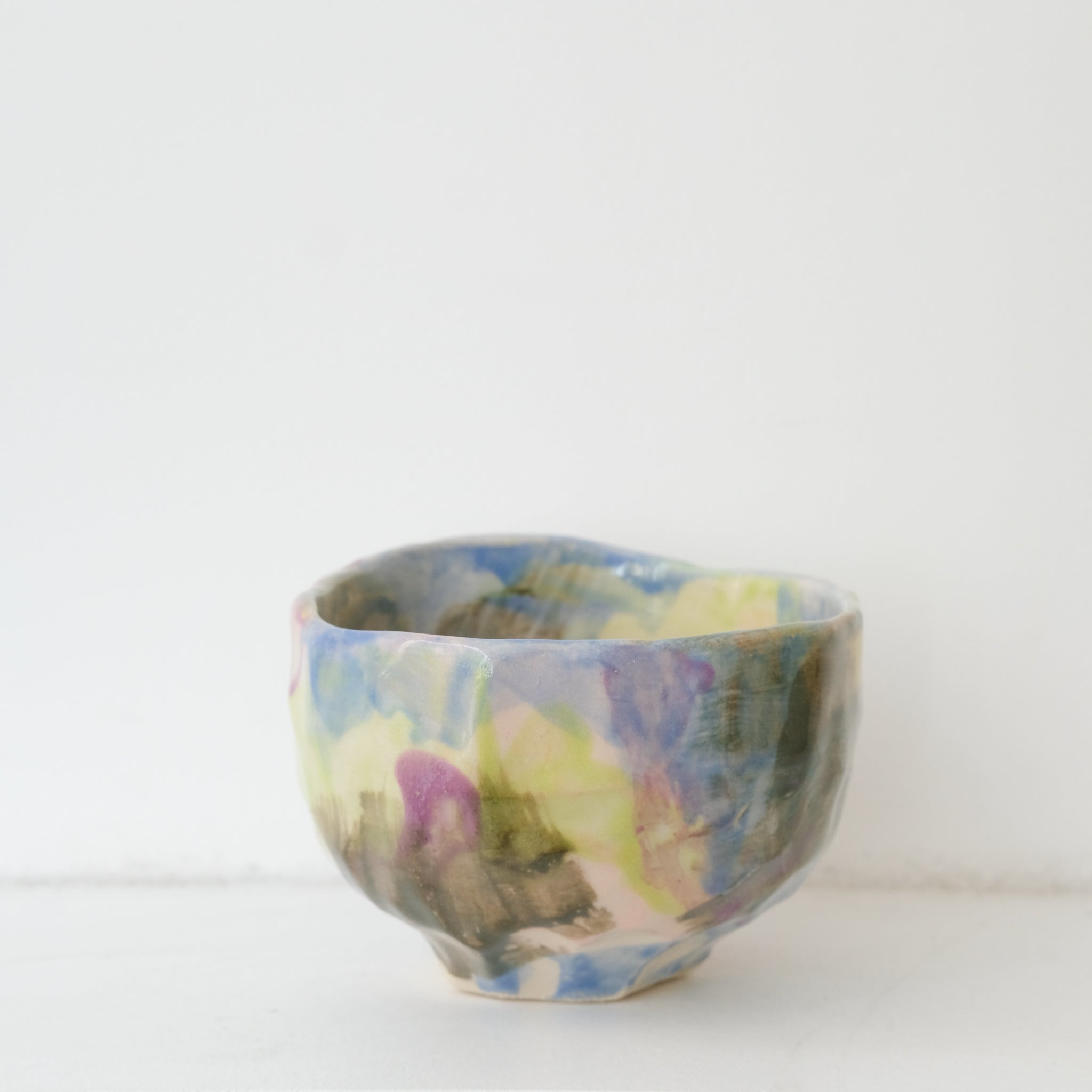 Tasse 04 en grès 180ml - multicolore de Camille Létoffé chez Brutal Ceramics