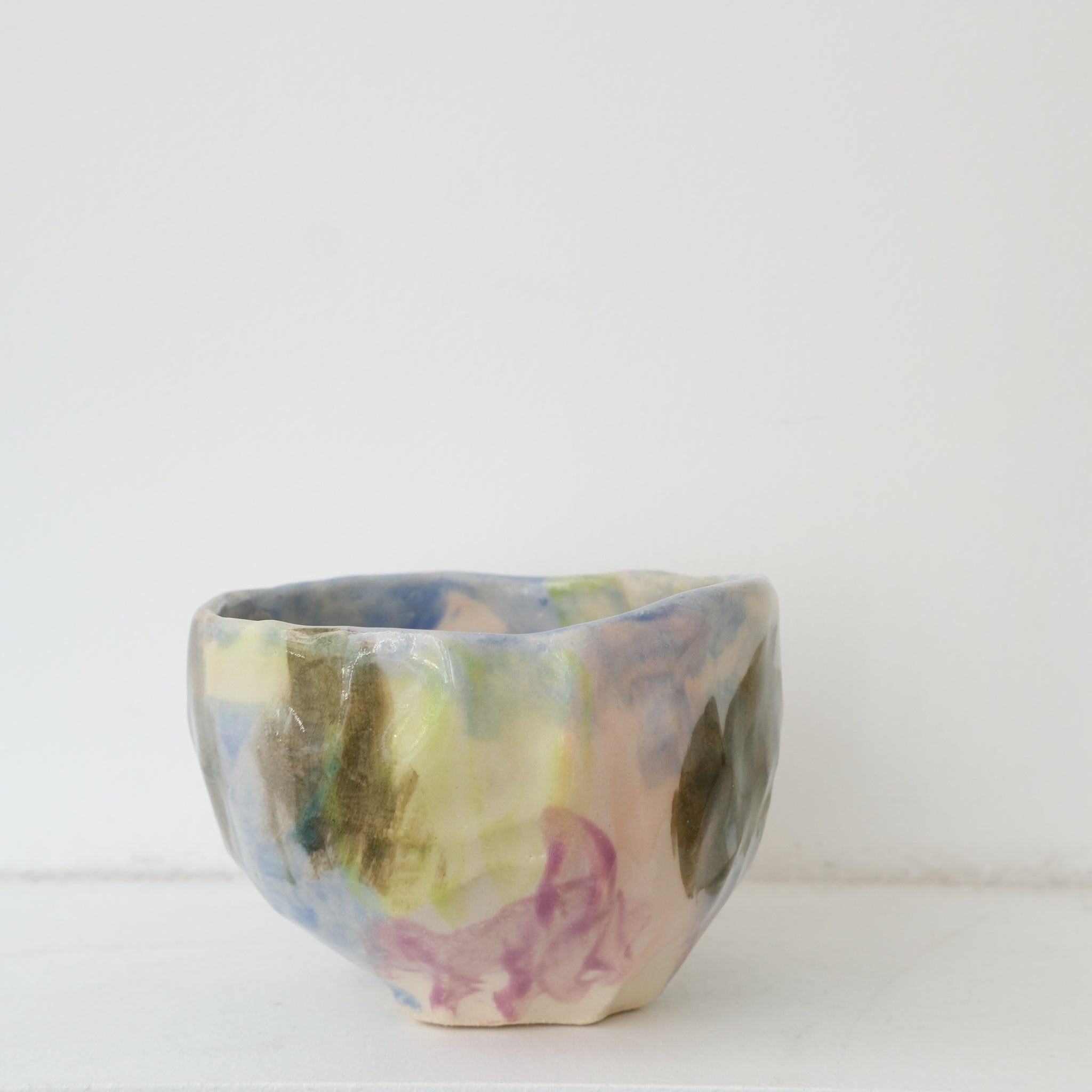 Tasse 04 en grès 180ml - multicolore de Camille Létoffé chez Brutal Ceramics