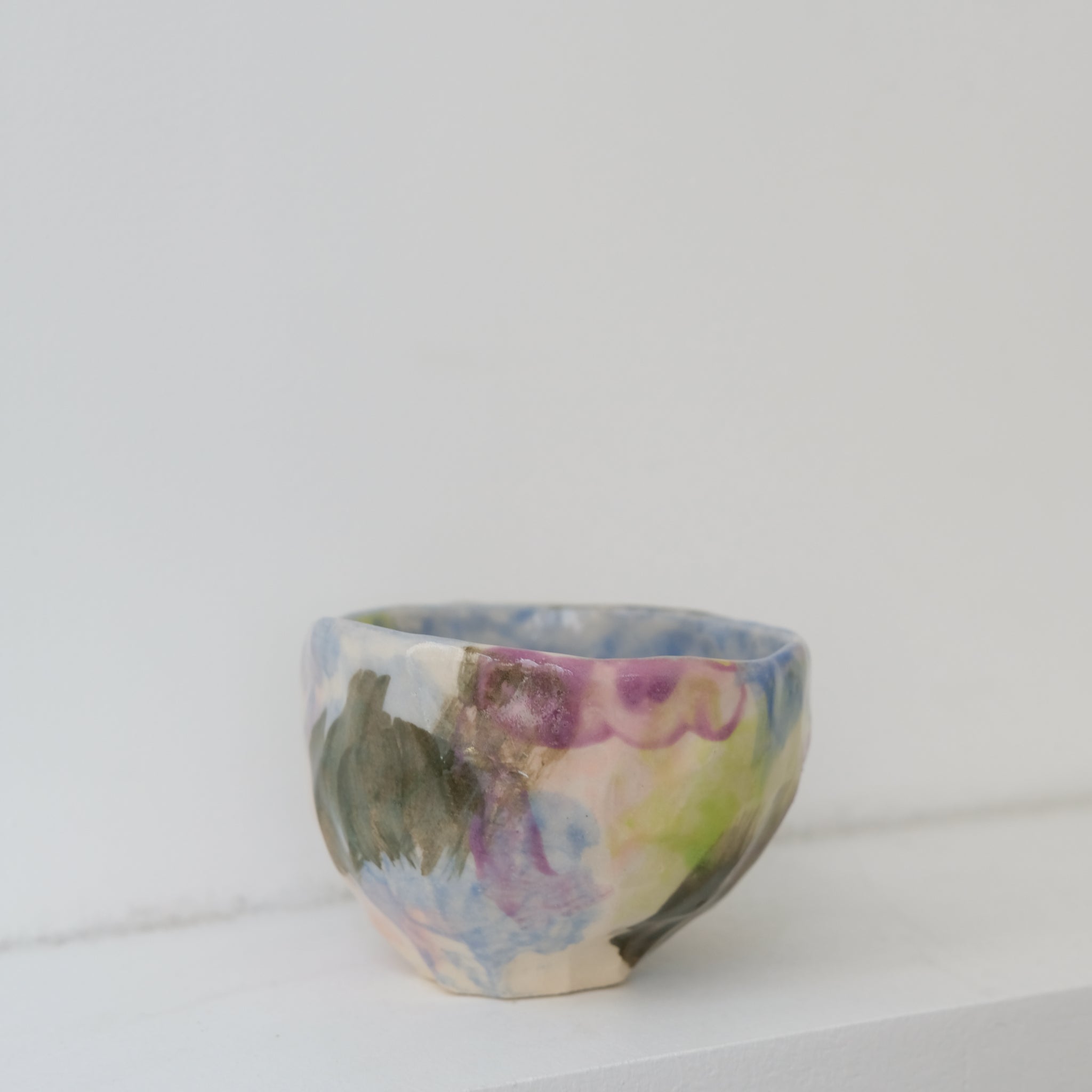 Tasse 04 en grès 180ml - multicolore de Camille Létoffé chez Brutal Ceramics