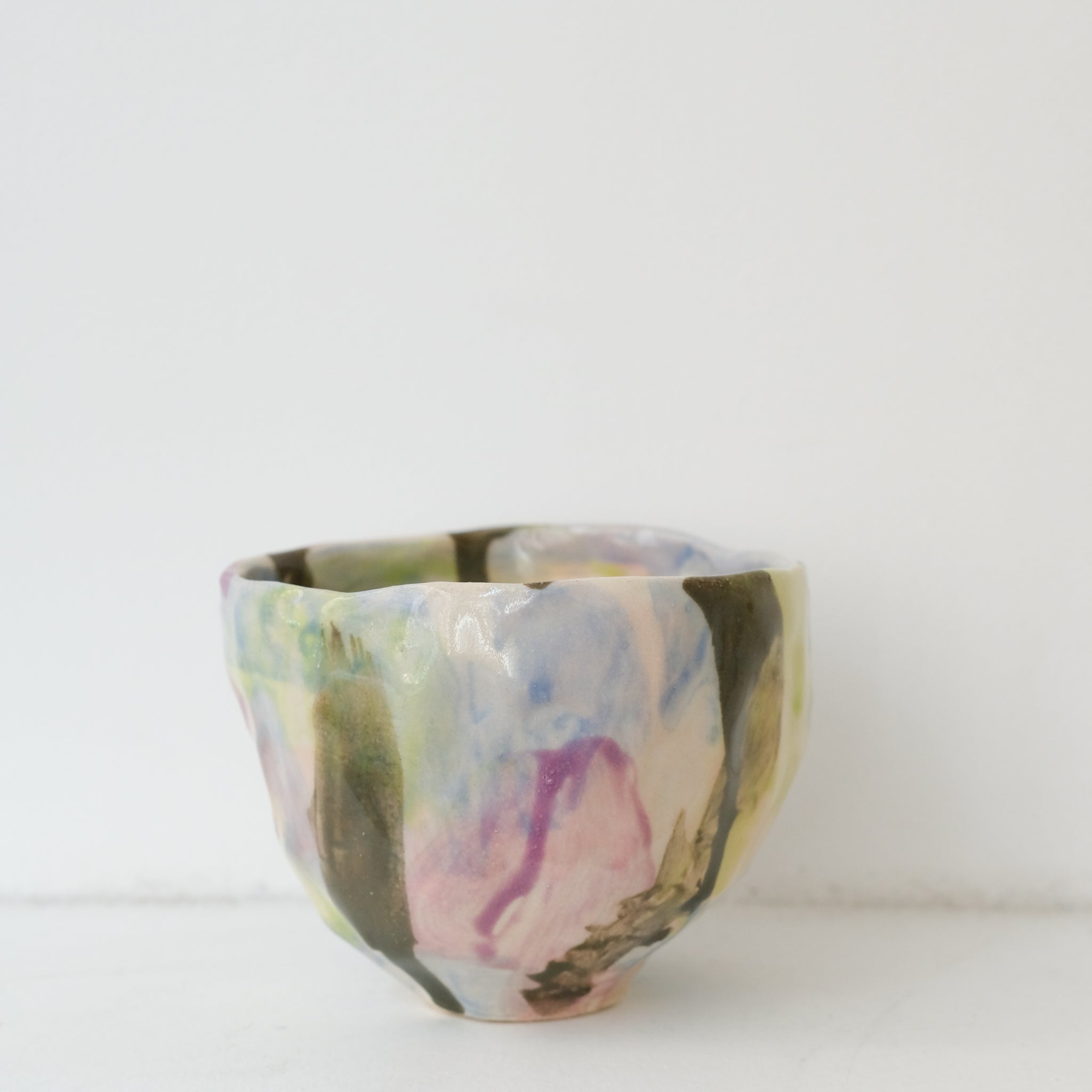 Tasse 05 en grès 180ml - multicolore de Camille Létoffé chez Brutal Ceramics