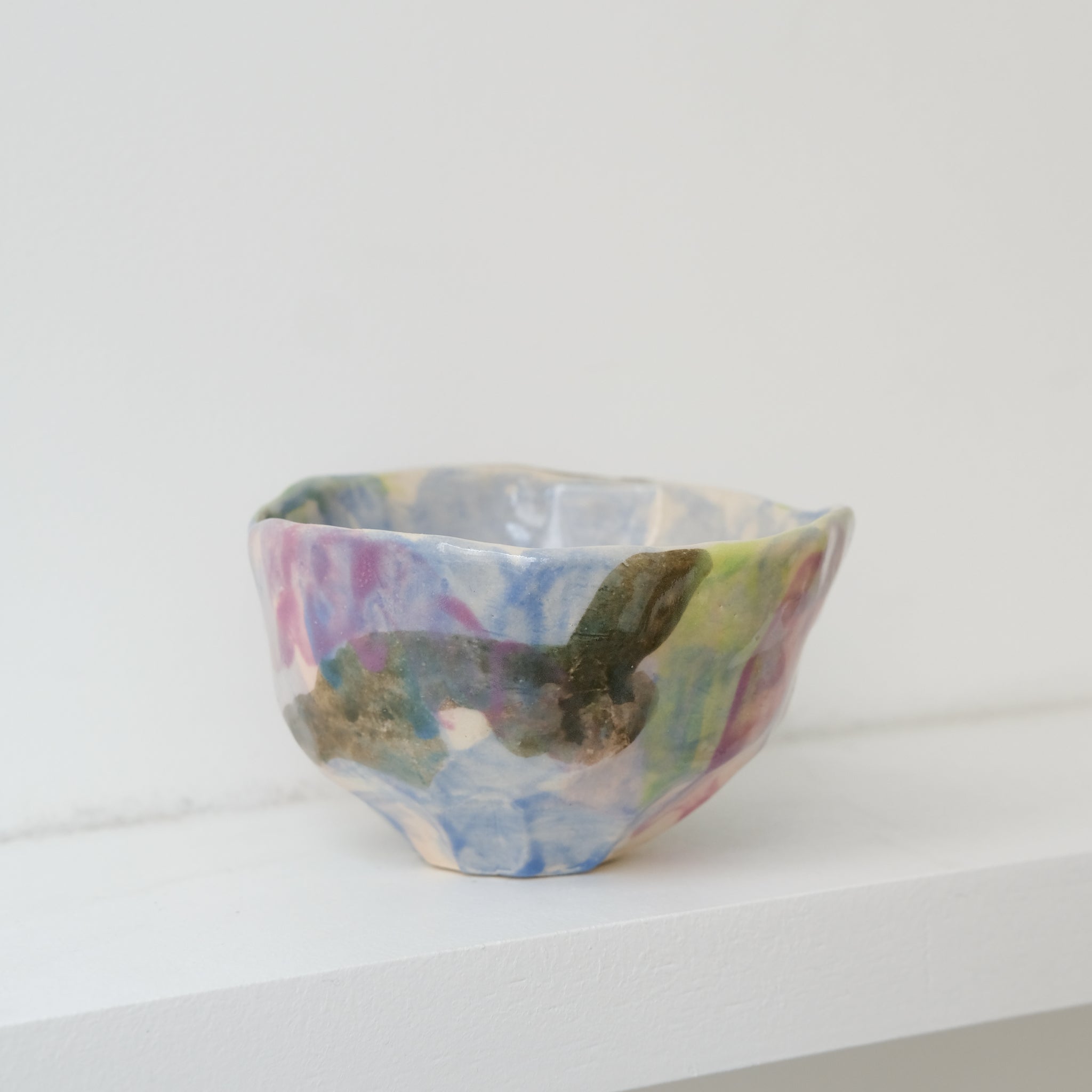 Tasse 07 en grès 180ml - multicolore de Camille Létoffé chez Brutal Ceramics