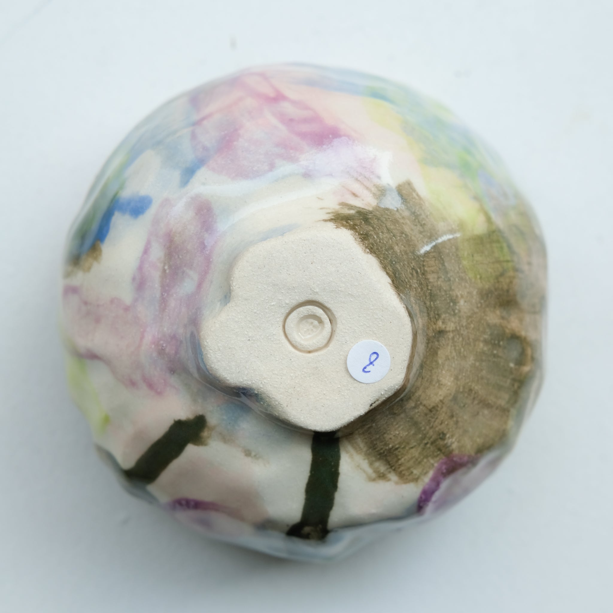Tasse 08 en grès 180ml - multicolore de Camille Létoffé chez Brutal Ceramics