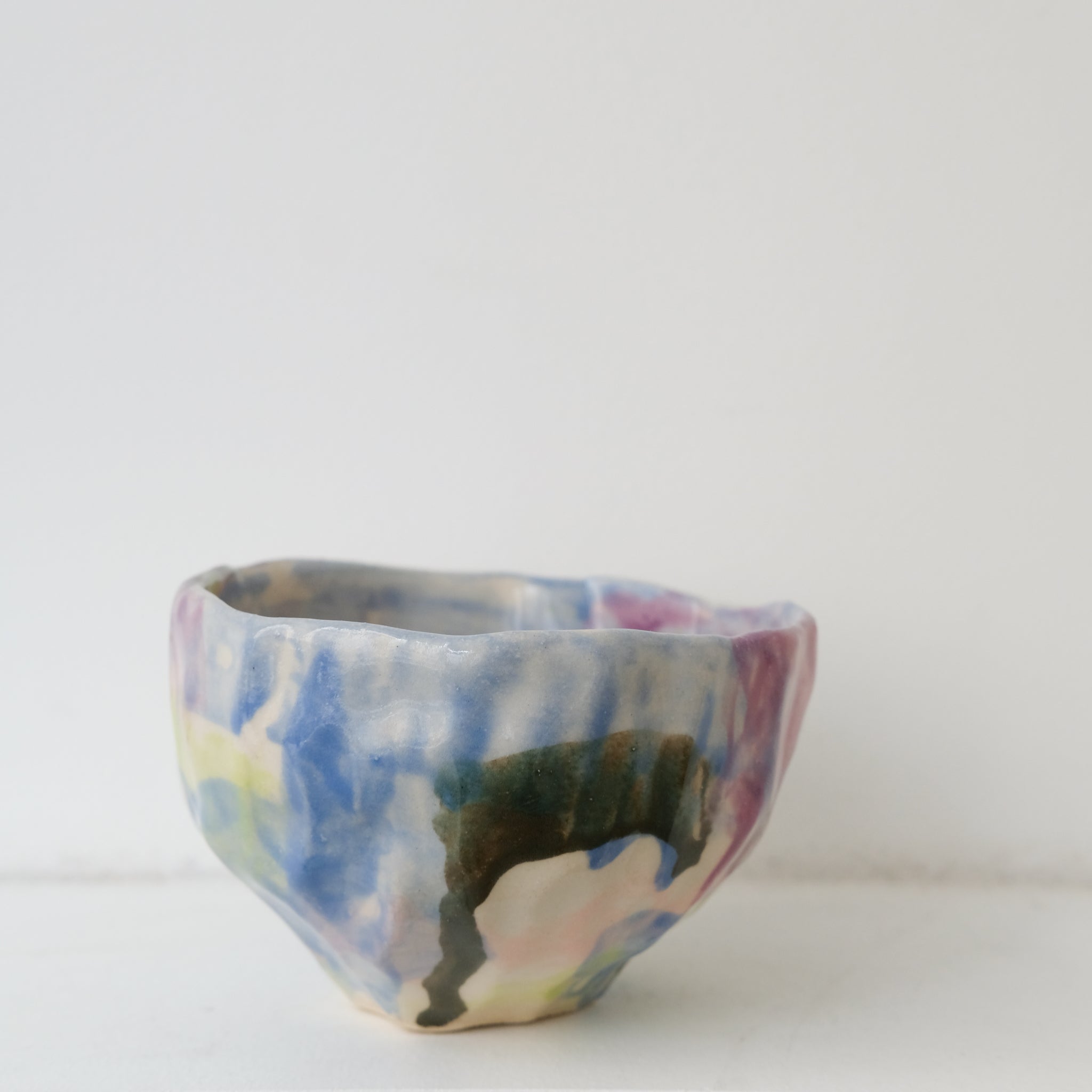 Tasse 09 en grès 180ml - multicolore de Camille Létoffé chez Brutal Ceramics