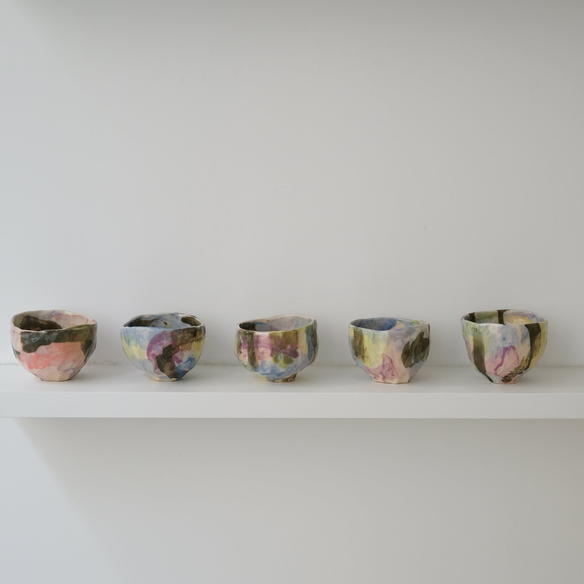 Tasse 01 en grès 180ml - multicolore de Camille Létoffé chez Brutal Ceramics