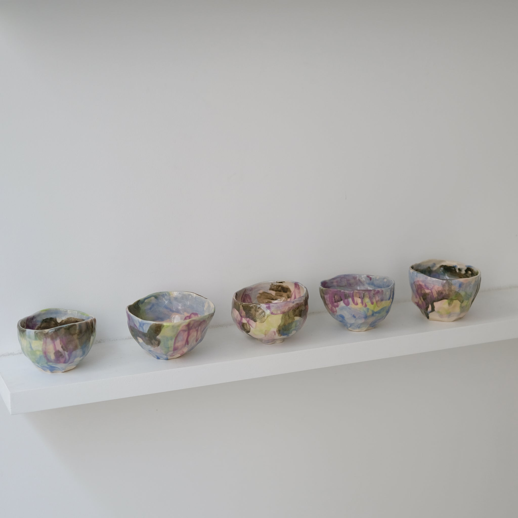 Tasse 06 en grès 180ml - multicolore de Camille Létoffé chez Brutal Ceramics