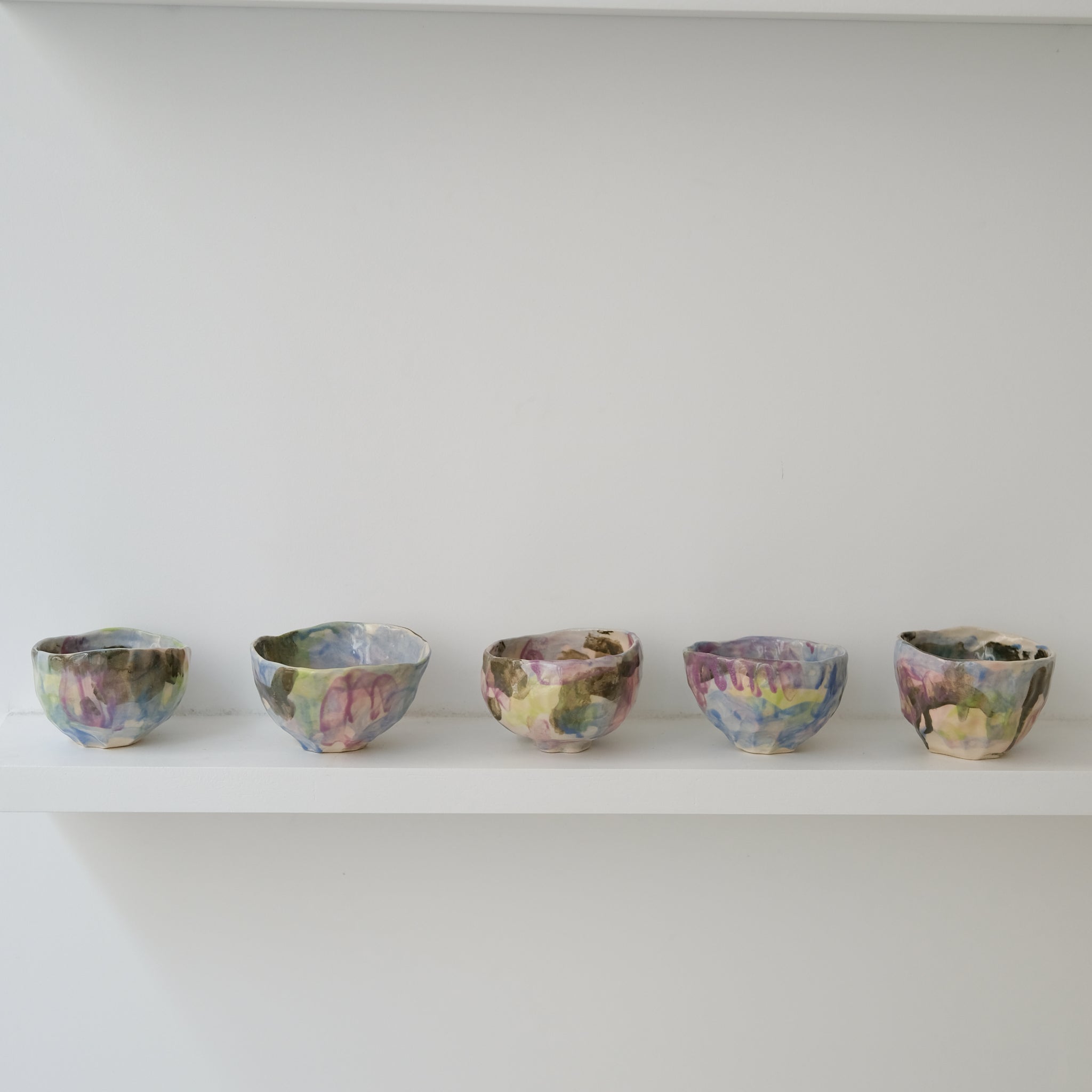 Tasse 10 en grès 180ml - multicolore de Camille Létoffé chez Brutal Ceramics