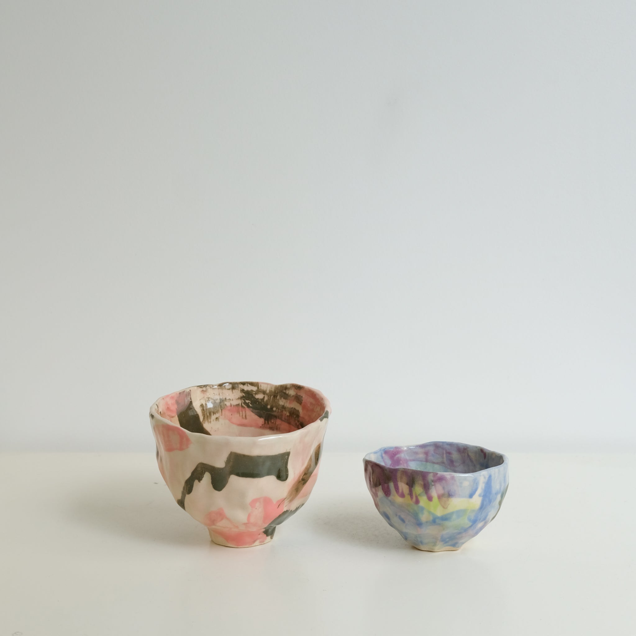 Tasse 01 en grès 180ml - multicolore de Camille Létoffé chez Brutal Ceramics