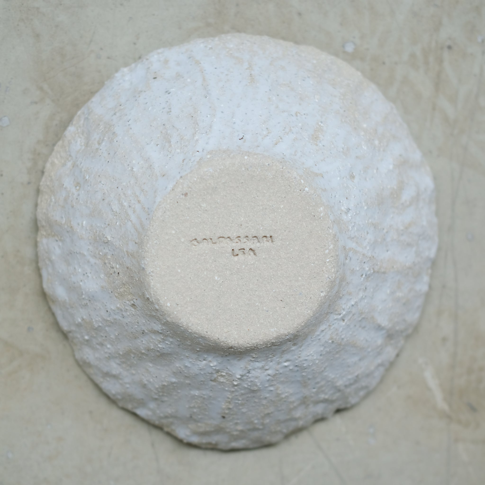 Bol en grès blanc D 17,5cm - Blanc brillant de Léa Baldassari chez Brutal Ceramics