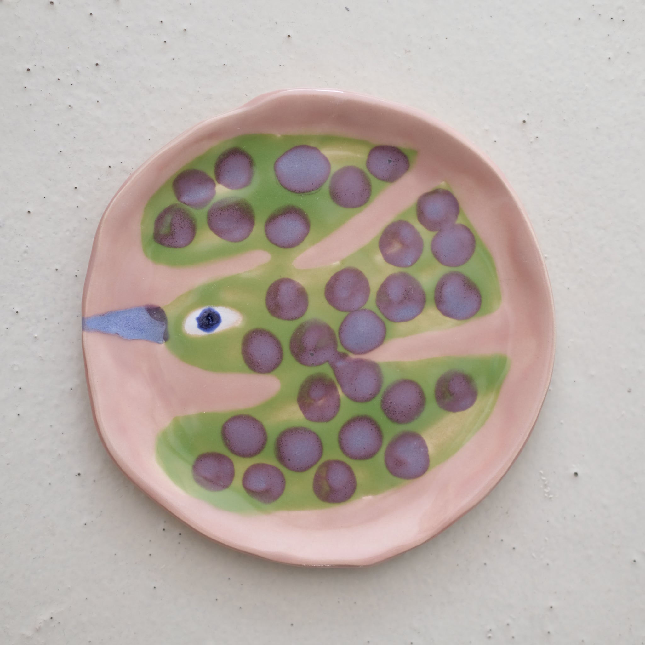 Assiette W24MY27 en grès D 16,5cm - multicolore de Marie-Yaé Suematsu chez Brutal Ceramics