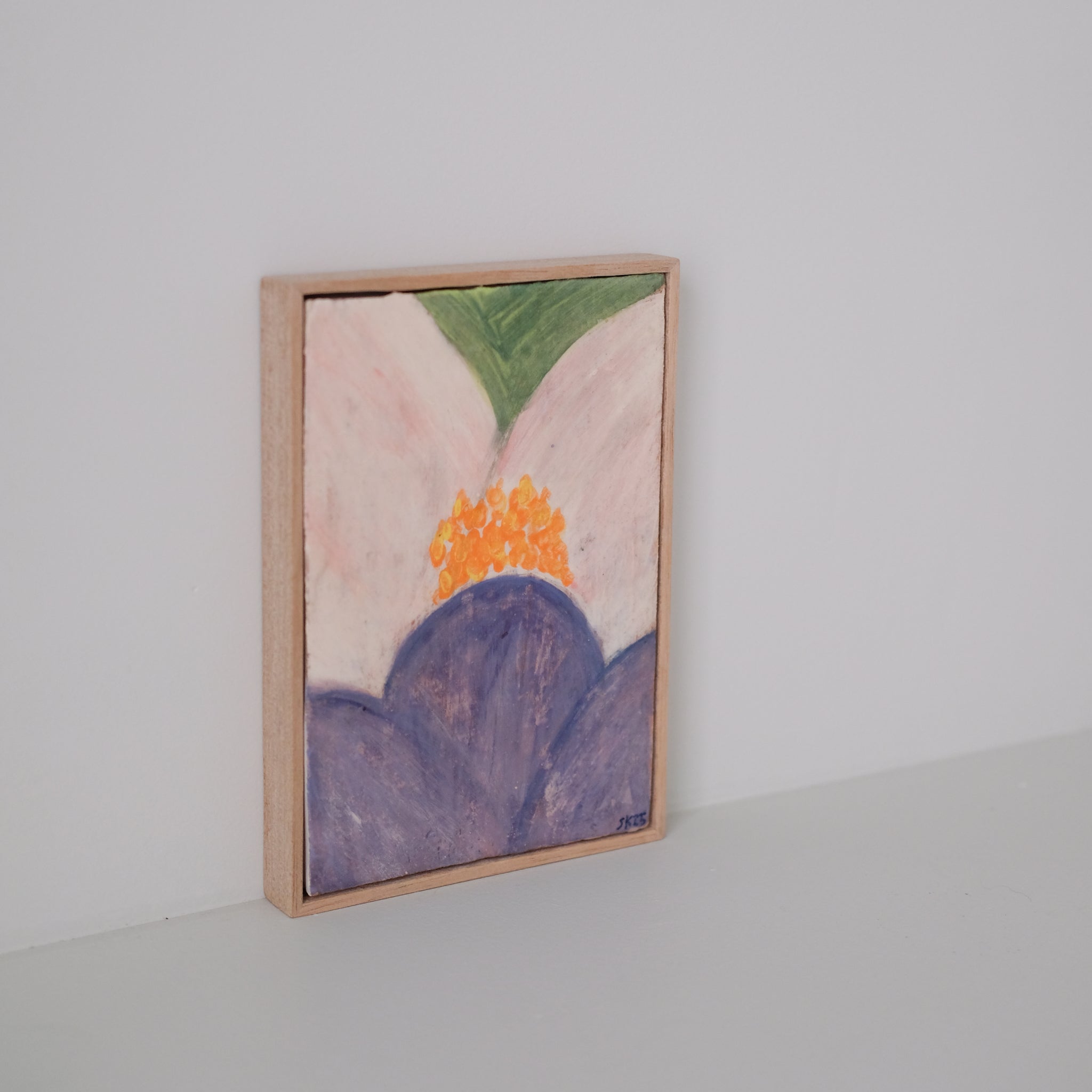Tableau "Villequier n°05" - 15x21cm - Faience de Samantha Kerdine pour Brutal Ceramics