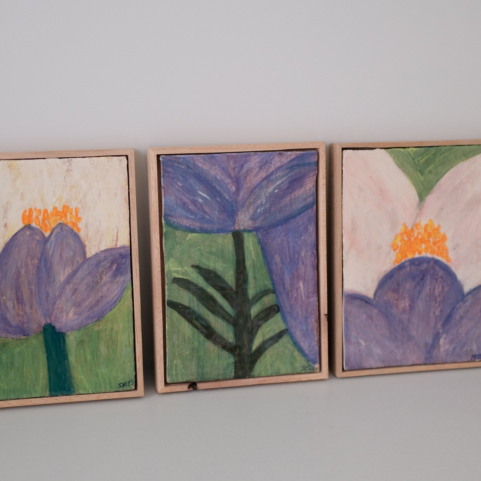 Tableau "Villequier n°04" - 15x21cm - Faience de Samantha Kerdine pour Brutal Ceramics