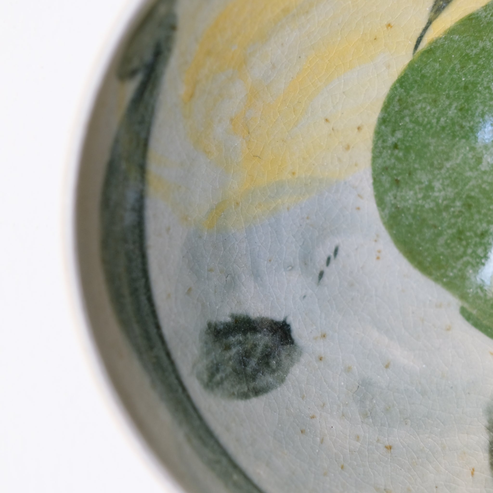 Saladier-Grand bol (I) en grès D19cm cuisson feu -multicolore de Maya Micenmacher chez Brutal Ceramics