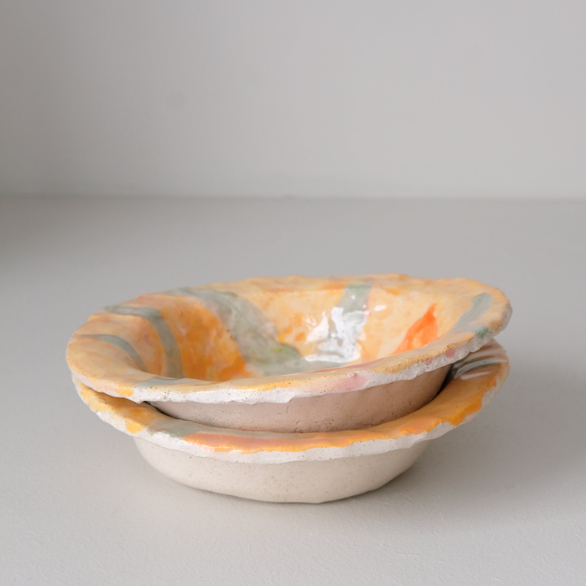 Bol 01 en faïence D 10cm - multicolore de Samantha Kerdine pour Brutal Ceramics