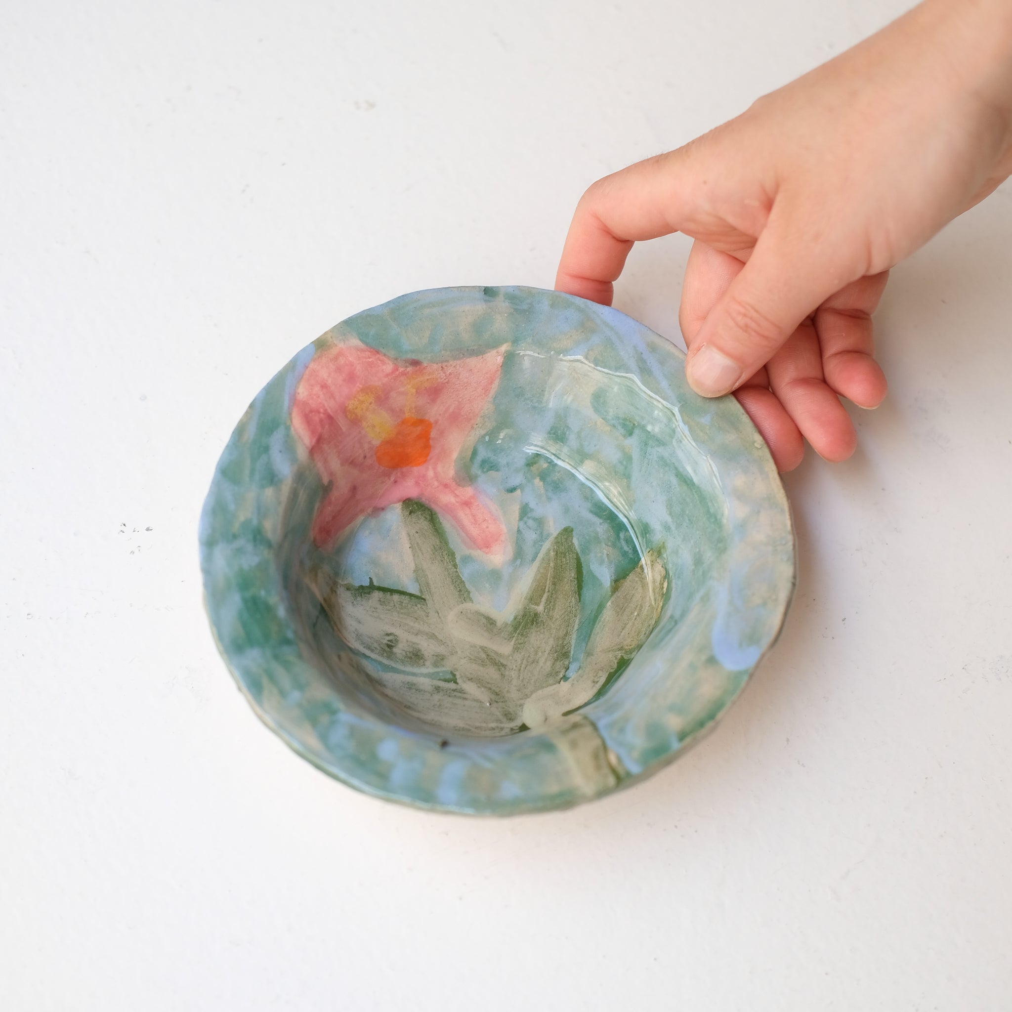 Bol 02 en faïence D 10cm - multicolore de Samantha Kerdine pour Brutal Ceramics