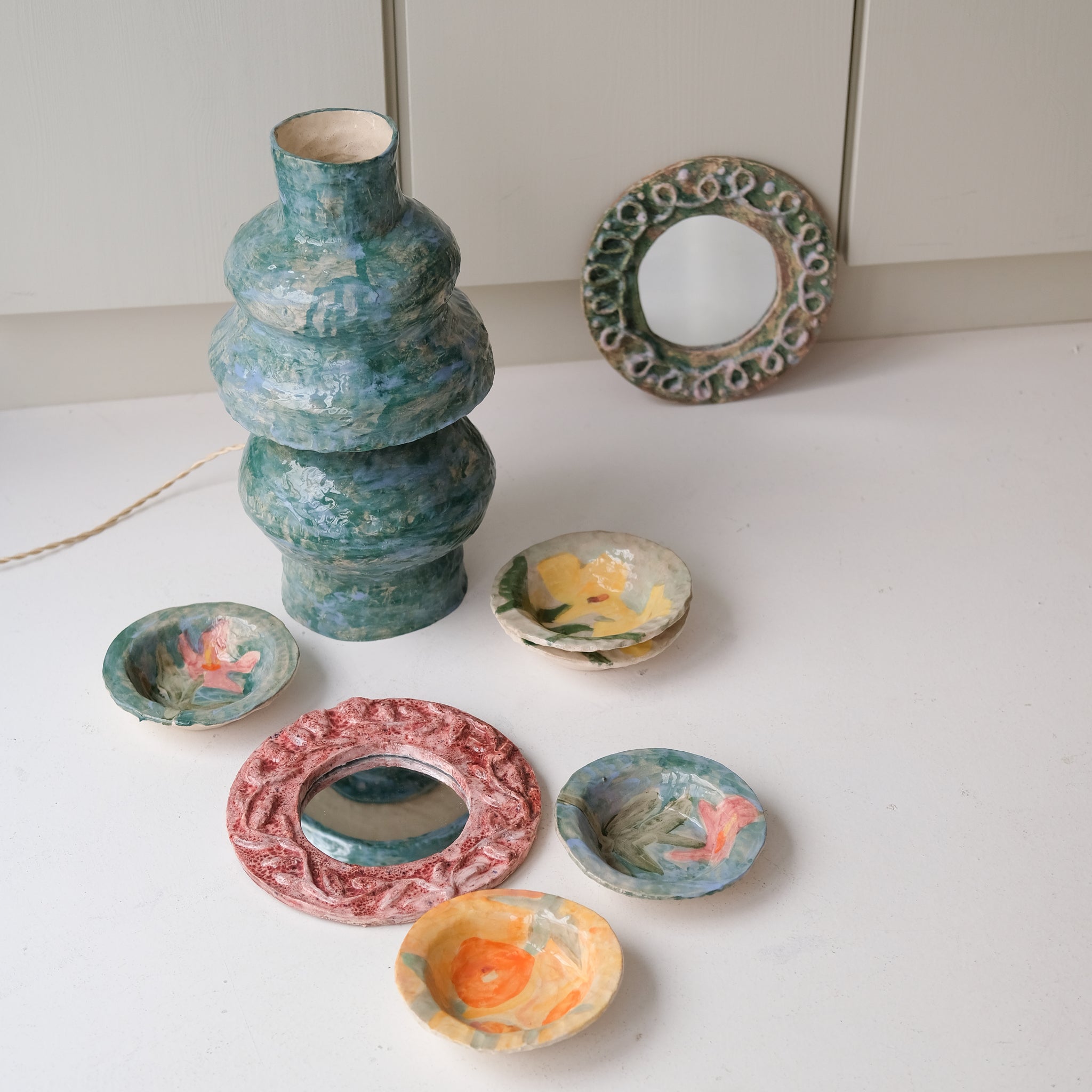 Bol 01 en faïence D 10cm - multicolore de Samantha Kerdine pour Brutal Ceramics