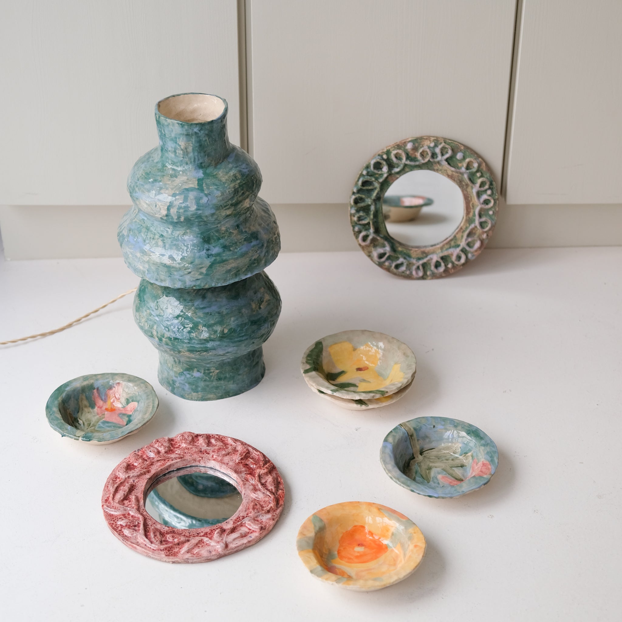 Bol 02 en faïence D 10cm - multicolore de Samantha Kerdine pour Brutal Ceramics