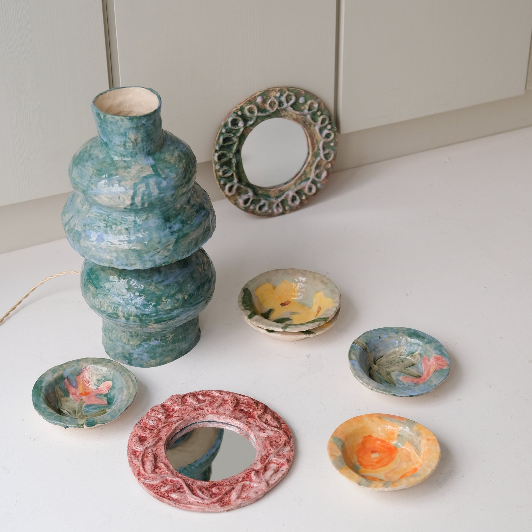 Bol 03 en faïence D 10cm - multicolore de Samantha Kerdine pour Brutal Ceramics