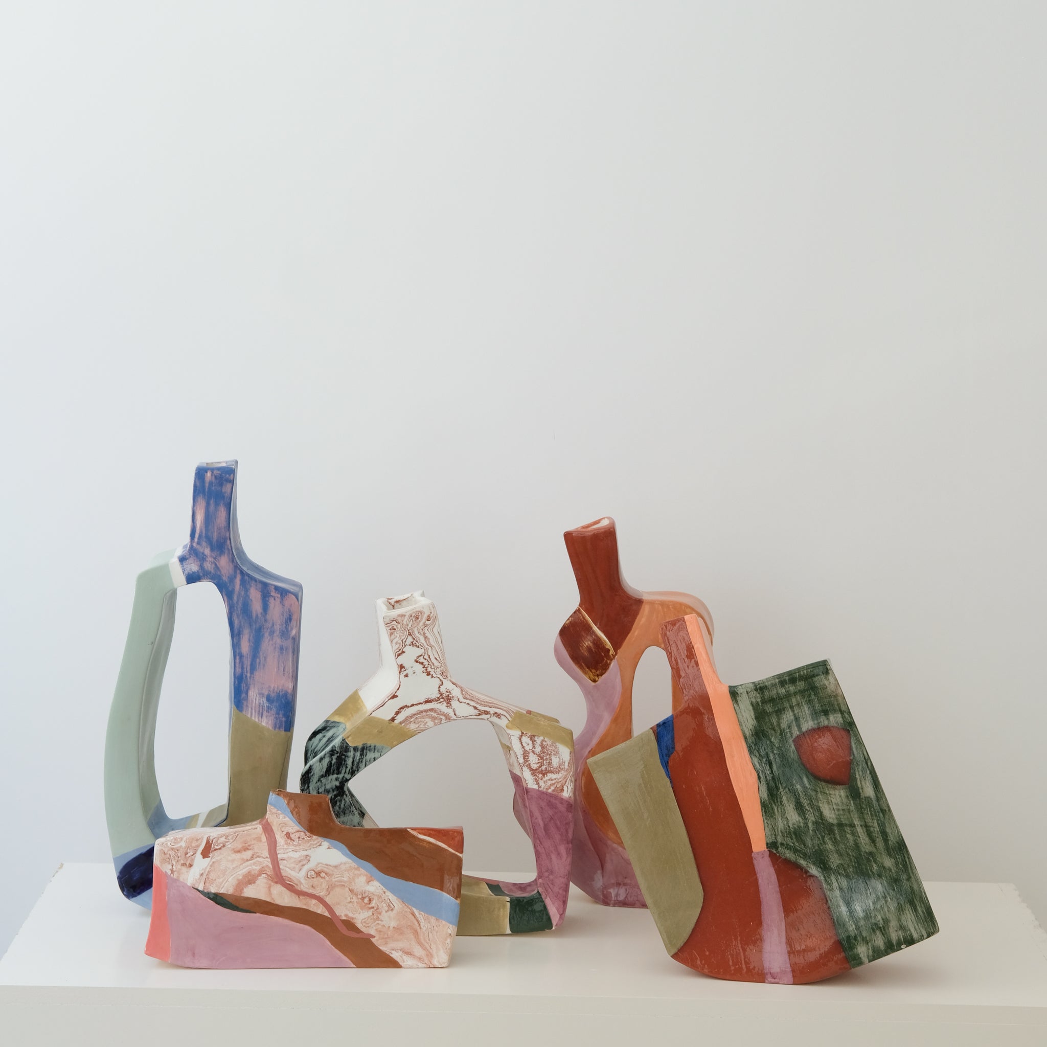 Vase en faïence H 49cm Copenhague par Rosi Mistou pour Brutal Ceramics