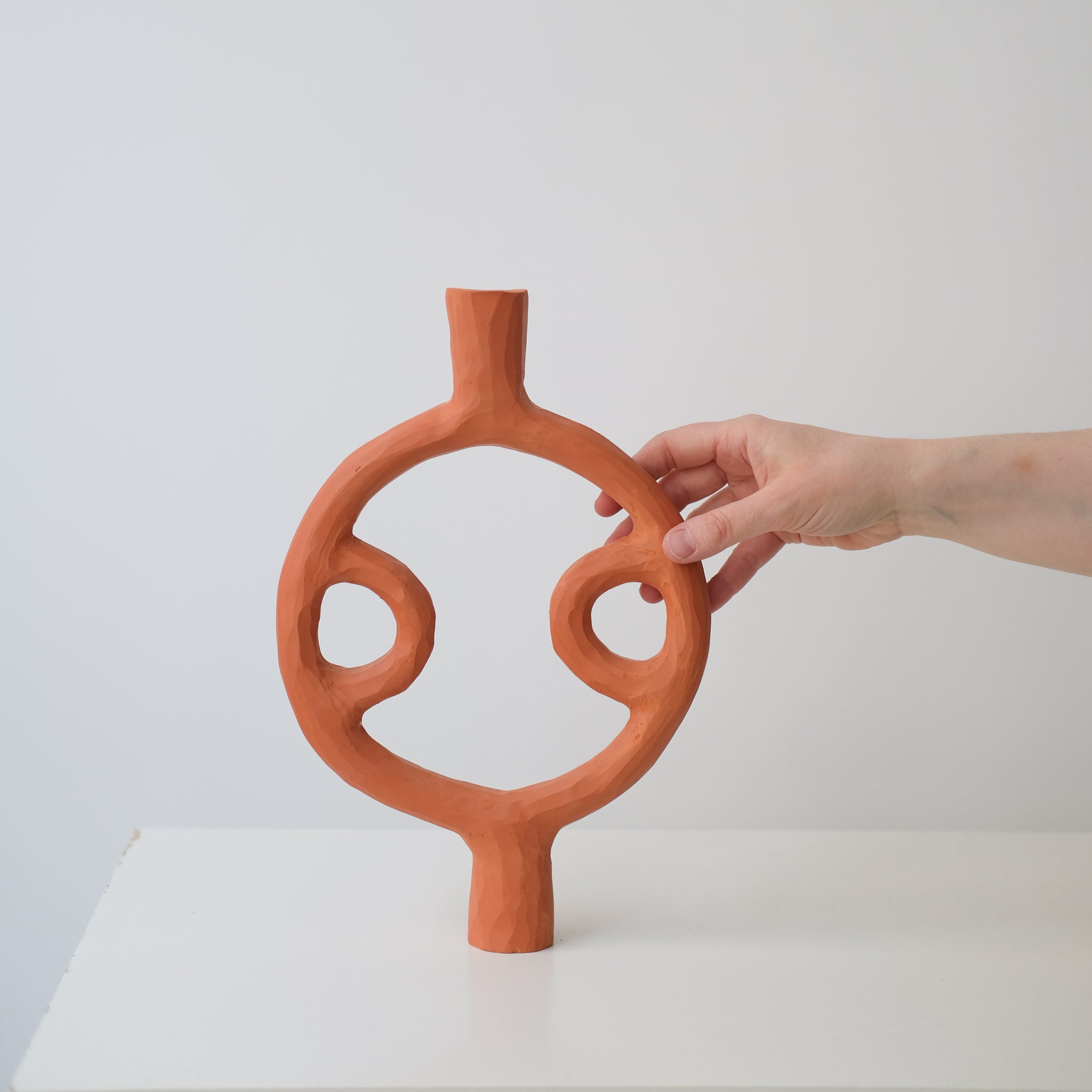 Bougeoir 03 H 32cm par Rosi Mistou pour Brutal Ceramics