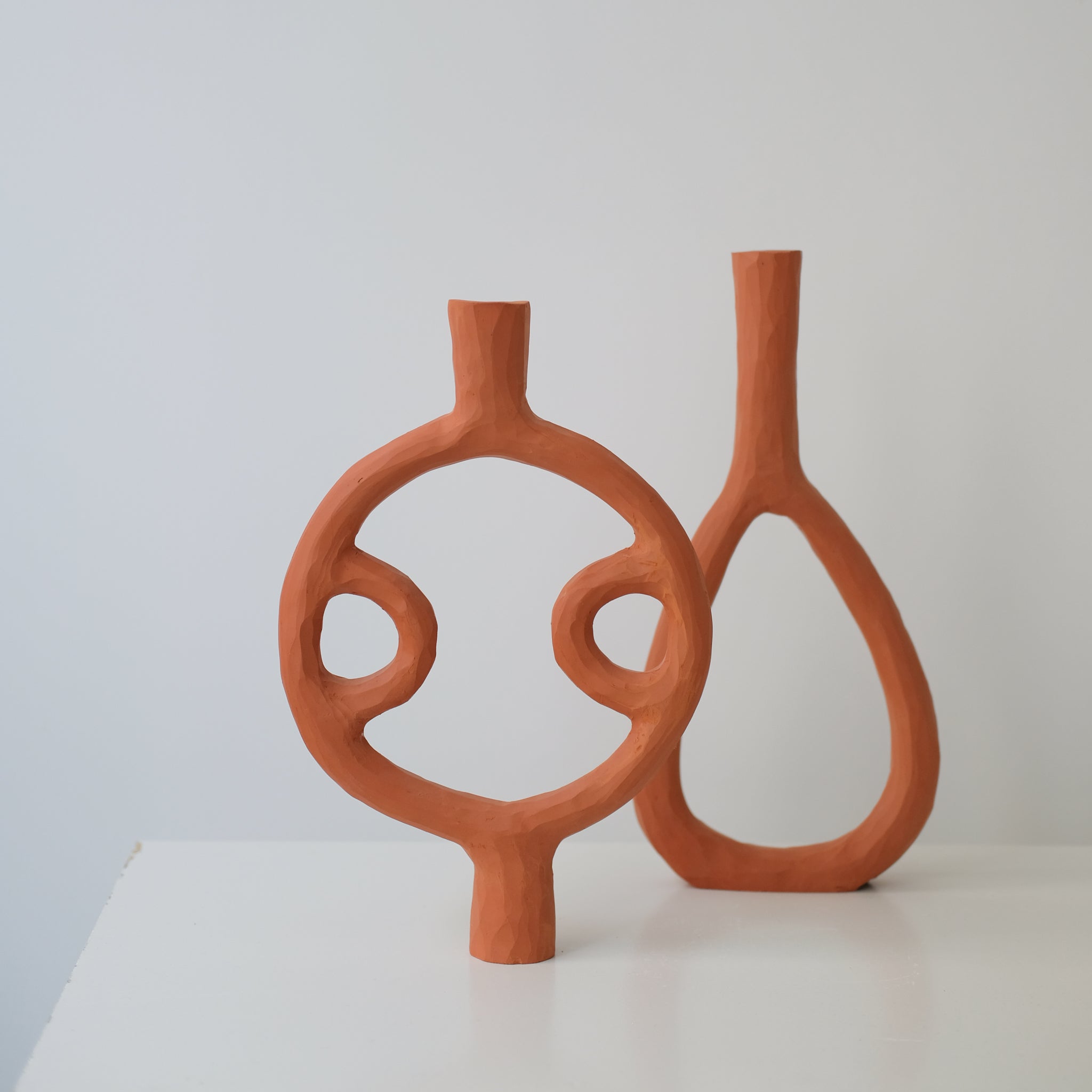 Bougeoir 03 H 32cm par Rosi Mistou pour Brutal Ceramics