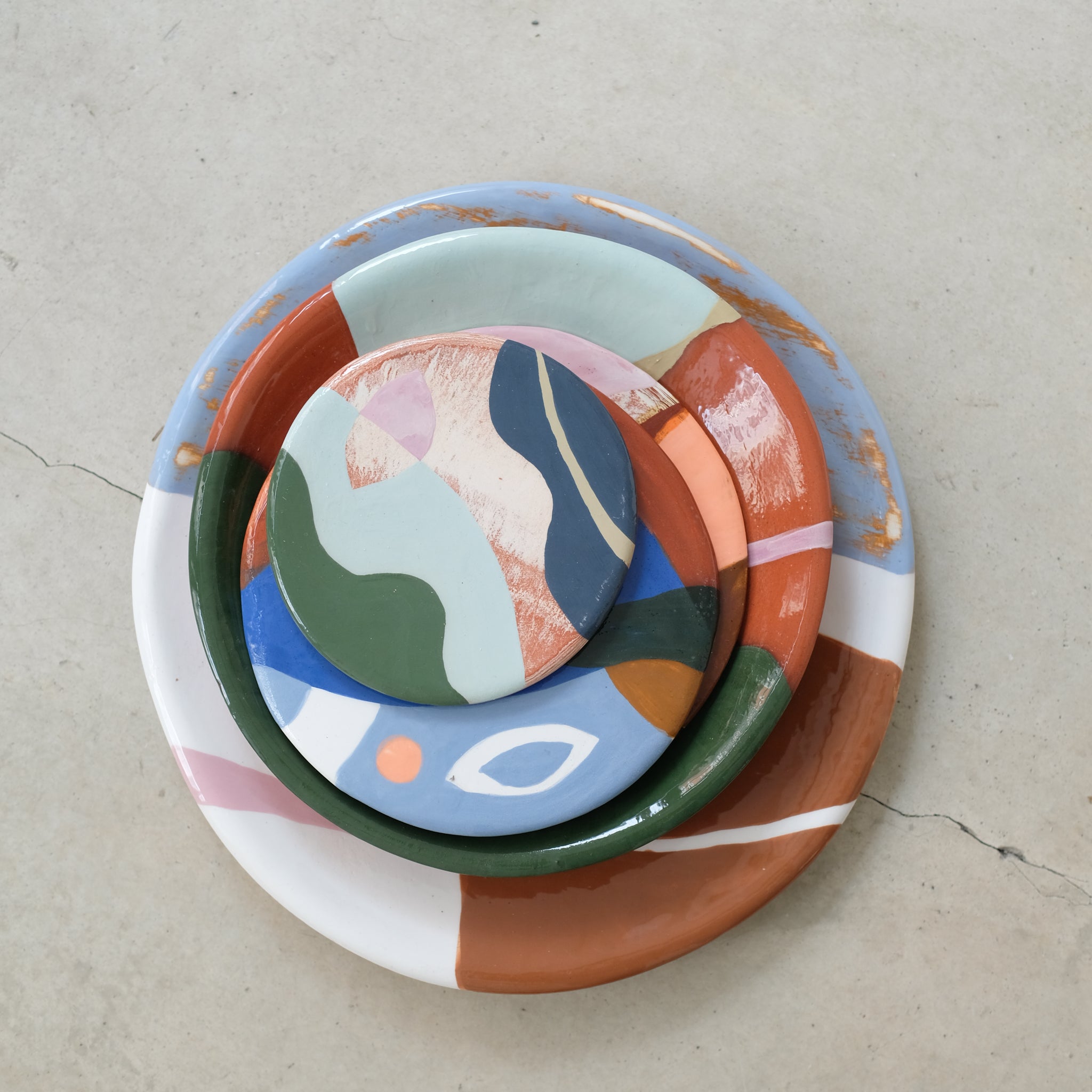 Dessous de plat 19,5cm Istanbul par Rosi Mistou pour Brutal Ceramics
