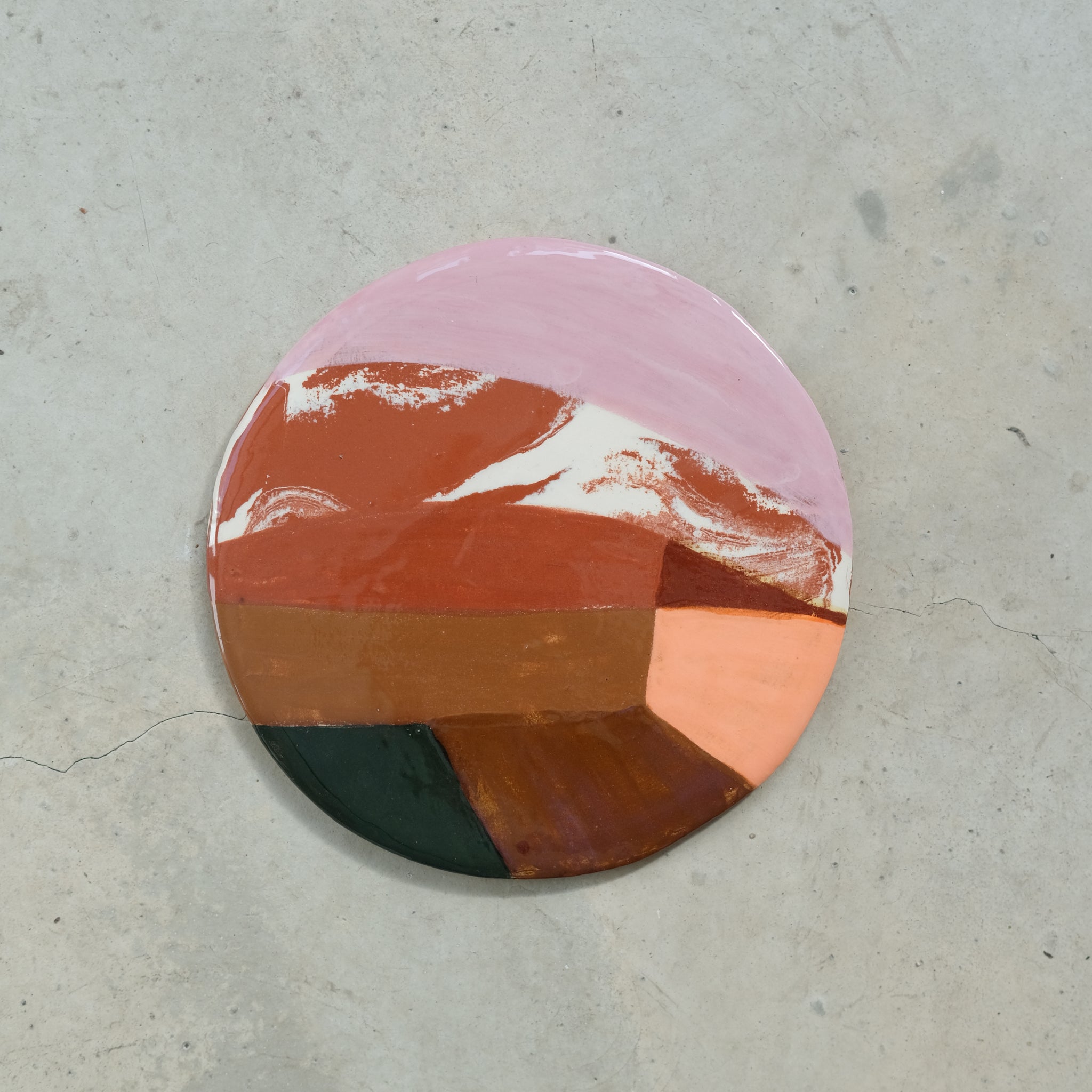 Assiette plate 19,5cm Agadir par Rosi Mistou pour Brutal Ceramics