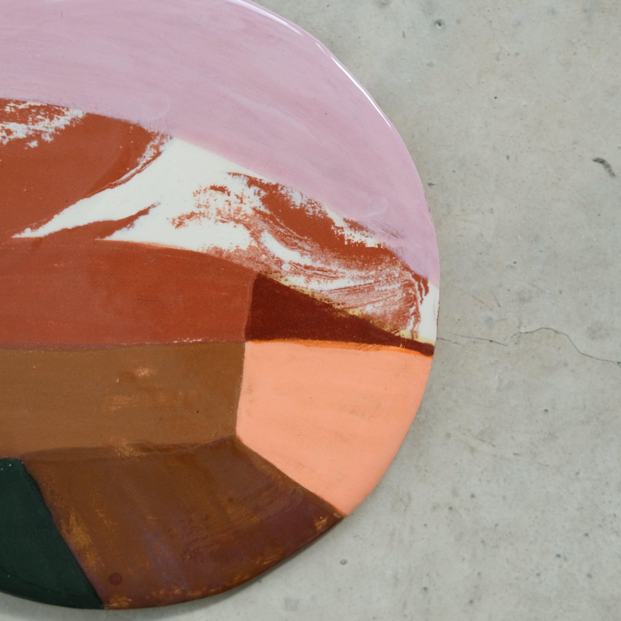Assiette plate 19,5cm Agadir par Rosi Mistou pour Brutal Ceramics