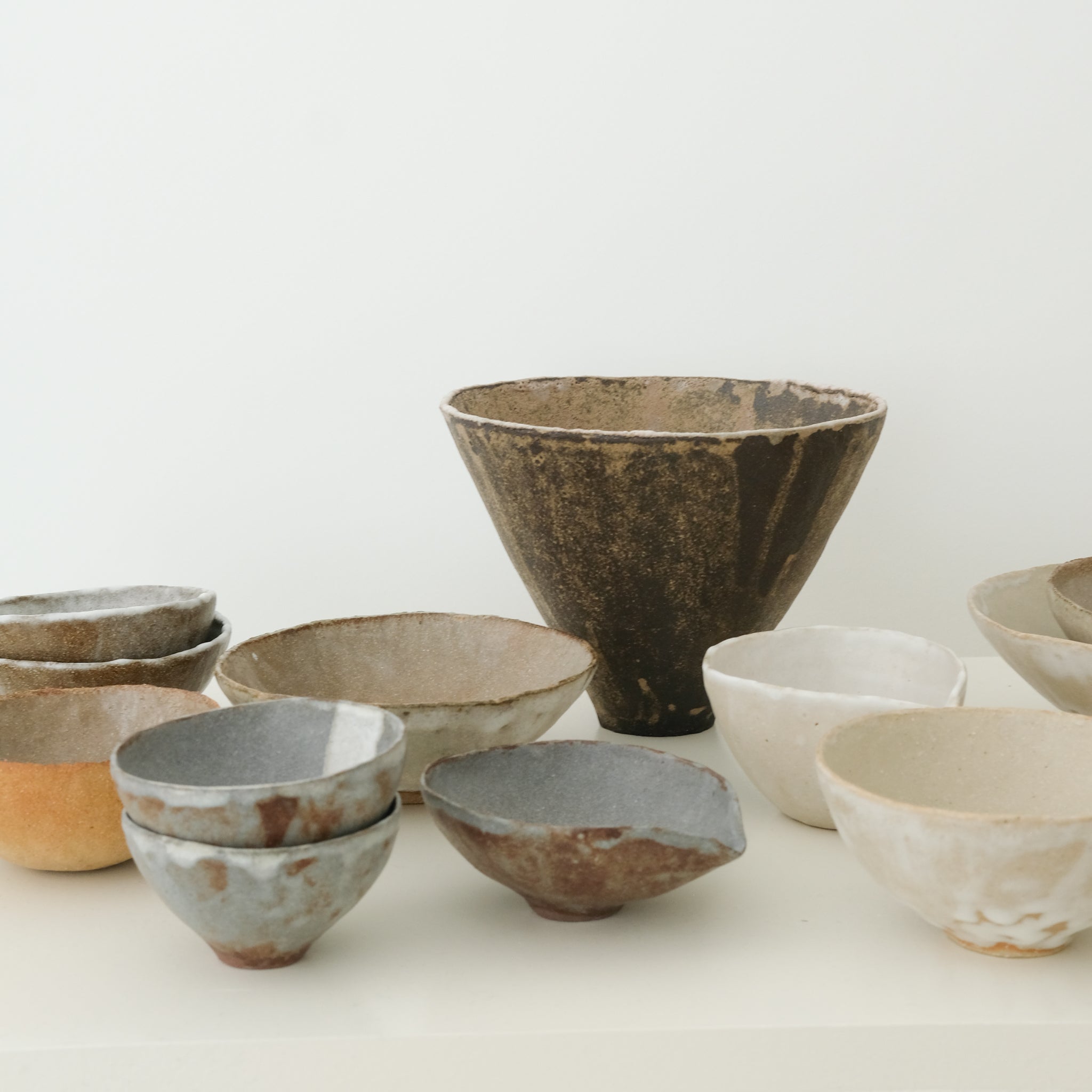 Bol en grès rouge D 9,5cm(n) - gris/bleu de Cups cups cups chez Brutal