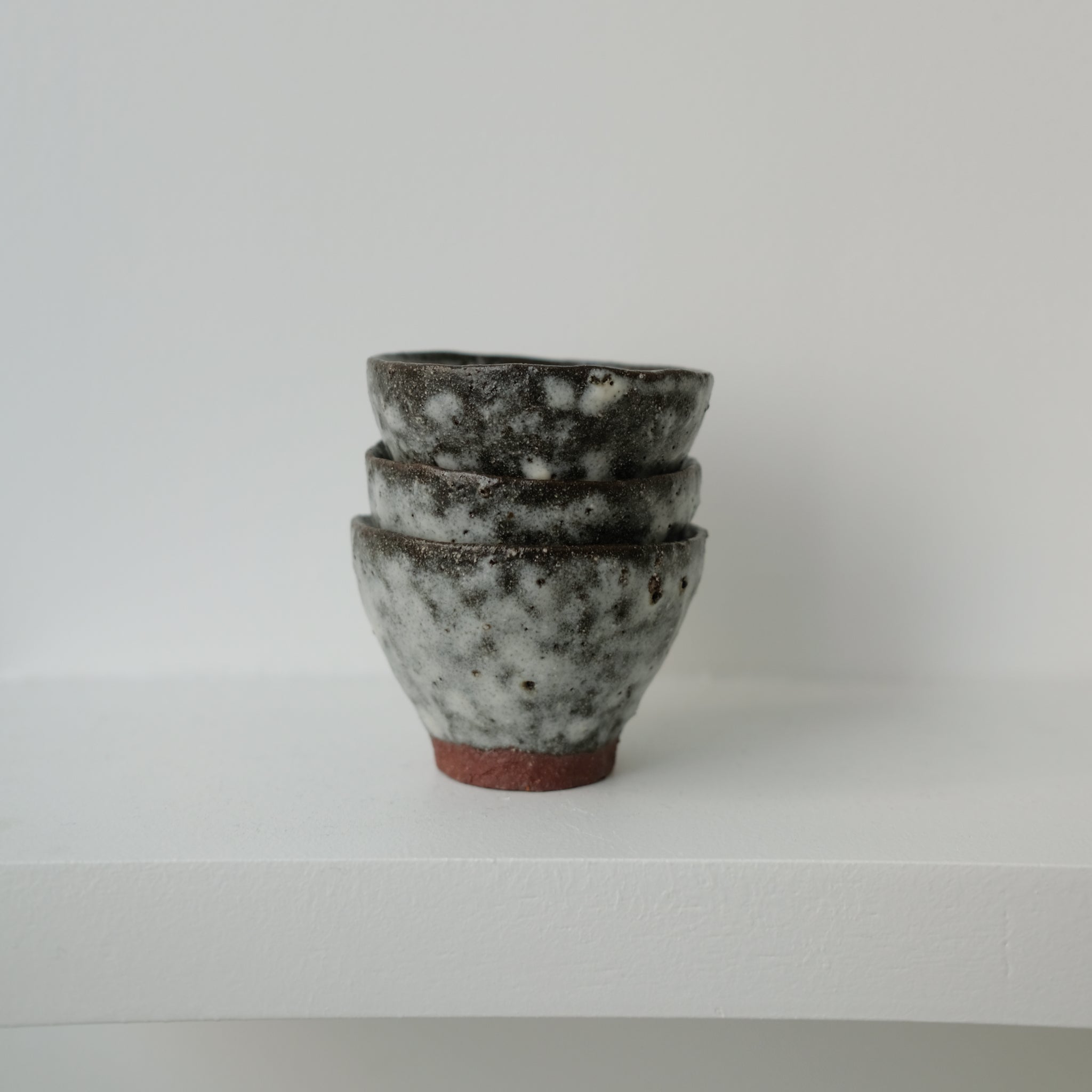 Tasse ristretto en terre glanée 50 ml - Blanc satiné par Potry pour Brutal Ceramics