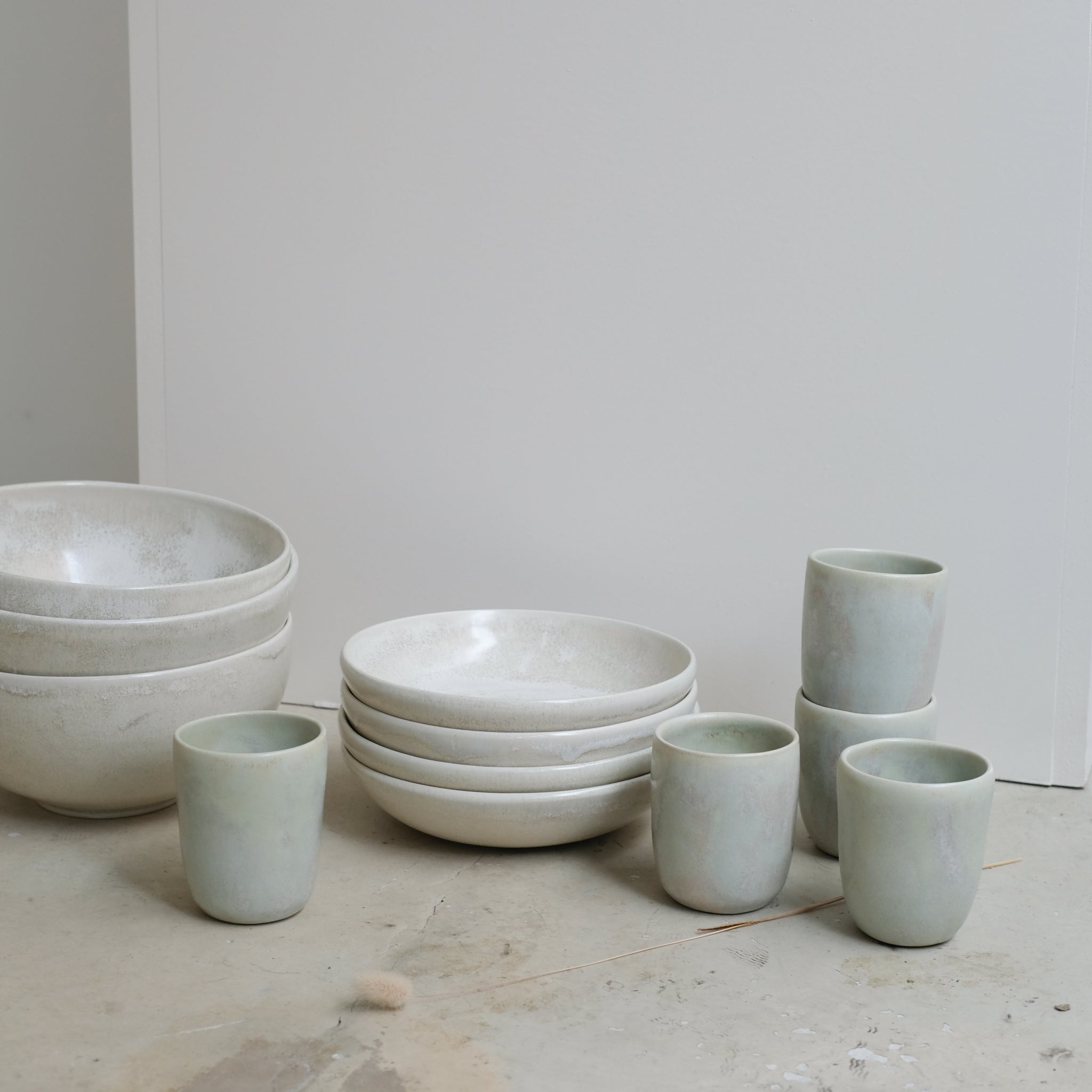 Saladier D 20cm - Blanc givré d'Origine Ceramique chez Brutal Ceramics