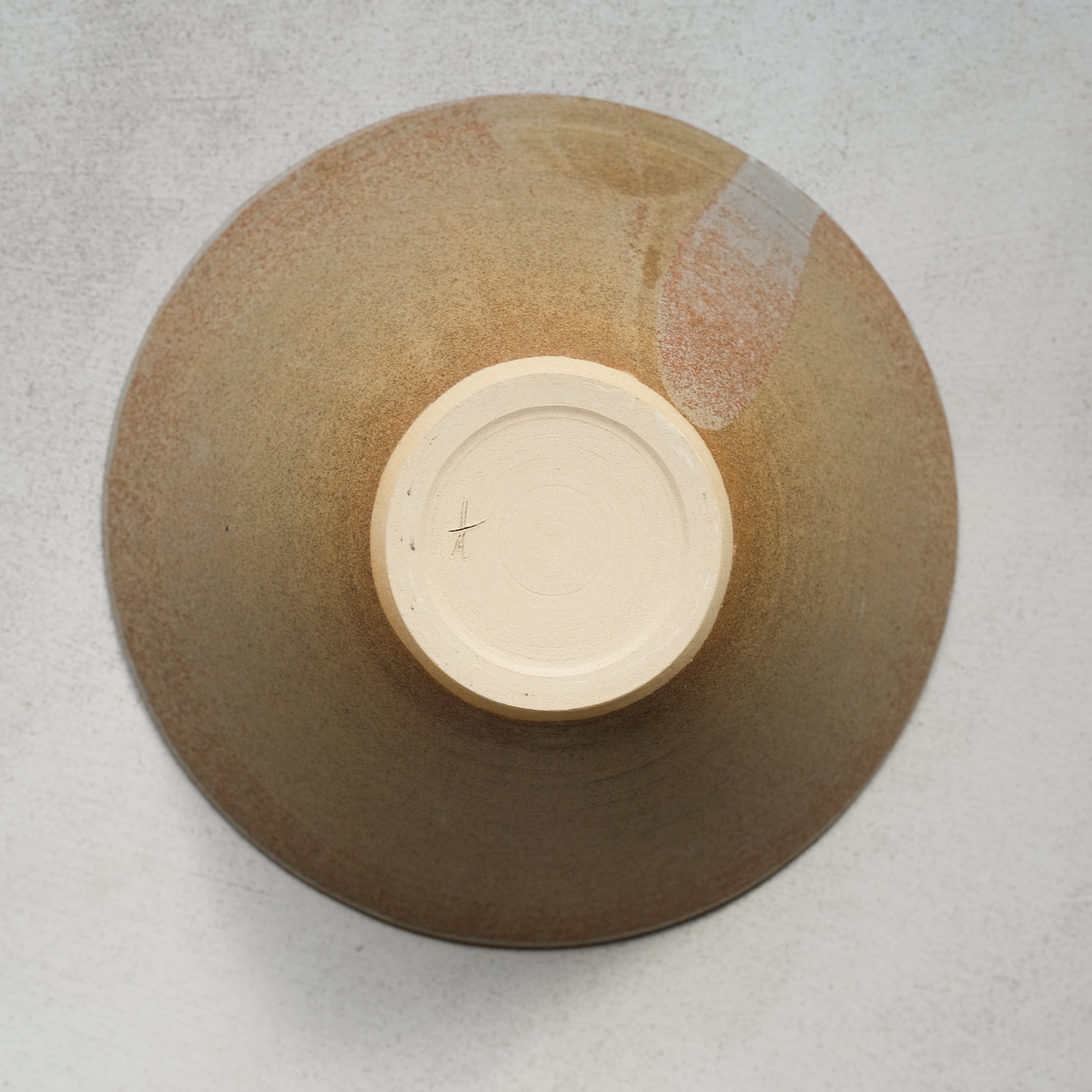 Saladier conique en grès roux, beige par Louise Noart pour Brutal