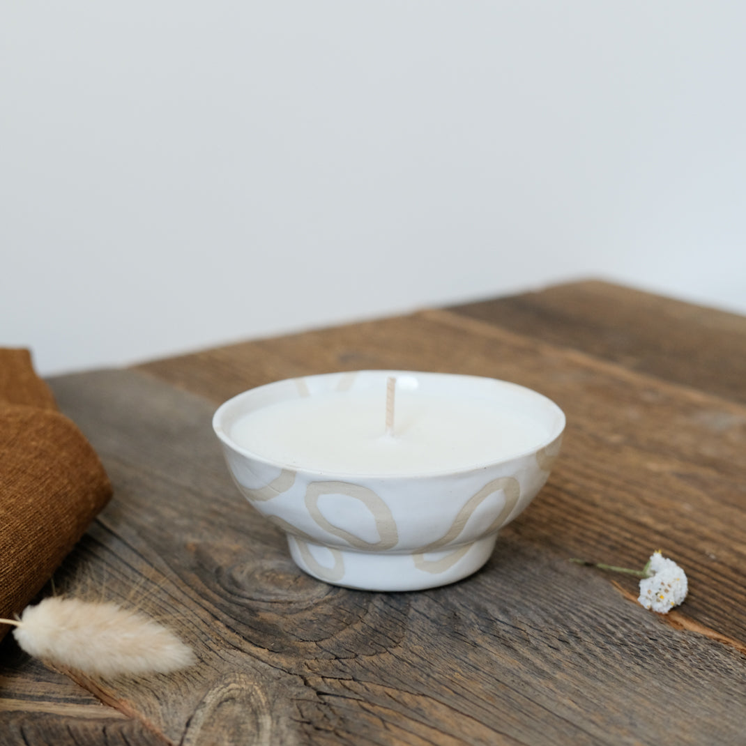 Bougie Ocha en exclu pour Brutal Ceramics faite à la main par Camille Esnée