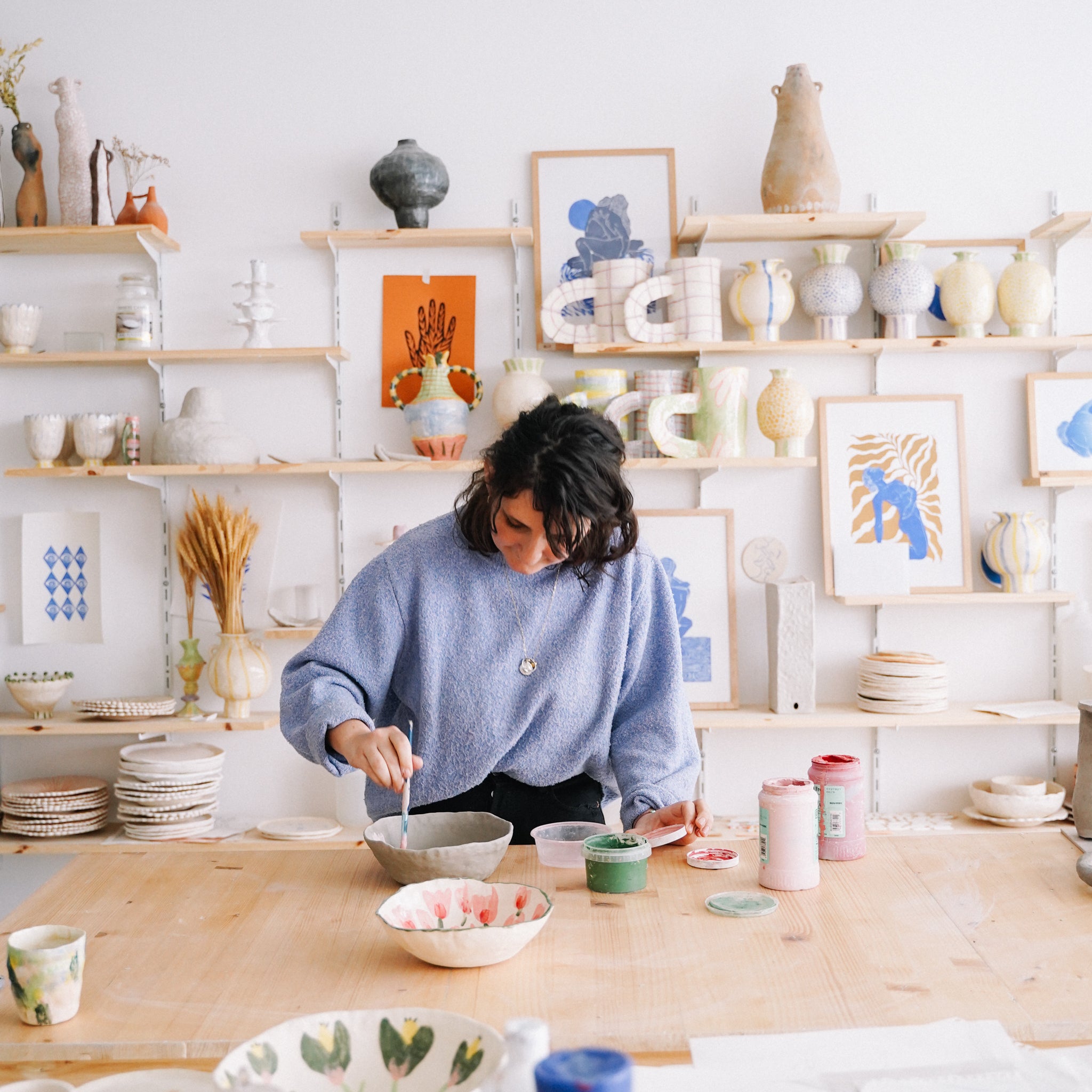 Atelier de peinture sur assiettes avec Samantha Kerdine / 25 avril de 18h30 à 20h00
