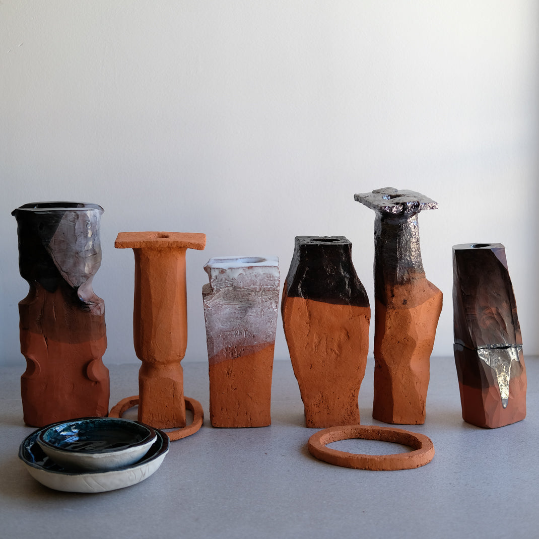 Petite assiette creuse Ima d'Emmanuelle Roule chez Brutal Ceramics