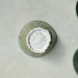 Bol grès blanc D9,5cm - vert satiné d'Estudio Vernis chez Brutal Ceramics