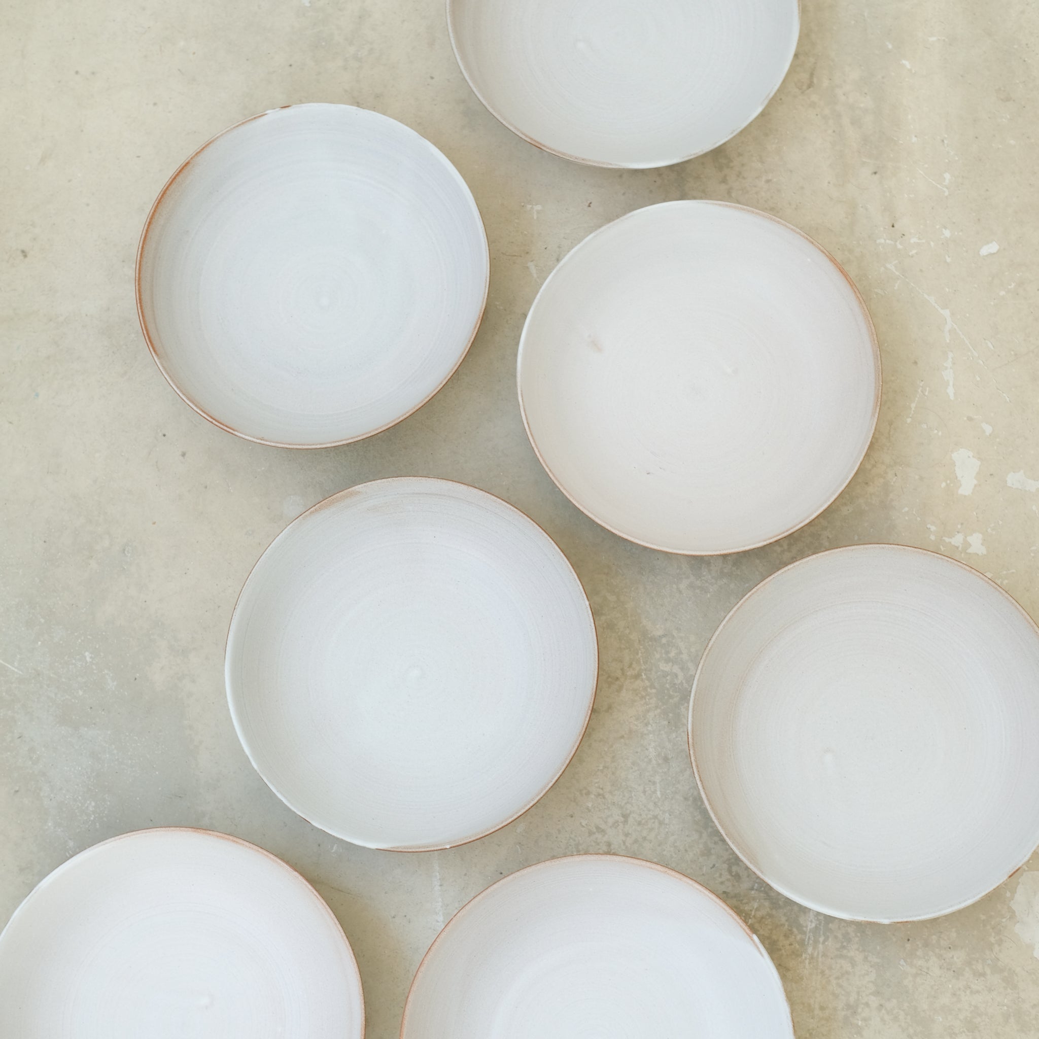 Stoneware deep plate D 20cm - White