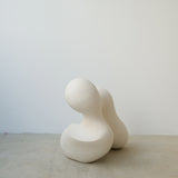 Sculpture "Cloud Stone II " blanc mat de Terre Brute chez Brutal Ceramics