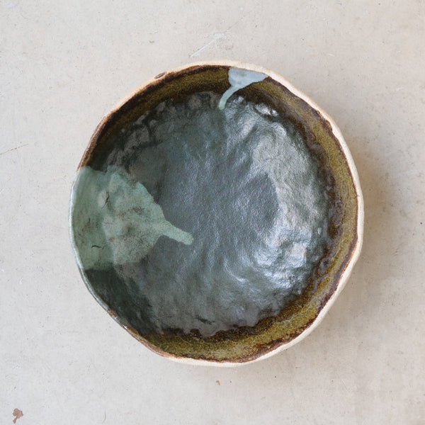 Bol en grès D 19cm - Vert et bleu d'Estudio Vernis chez Brutal Ceramics