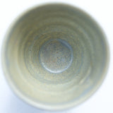 Tasse en grès cuisson bois 110ml - Vert clair de Maud Thiefaine chez Brutal Ceramics