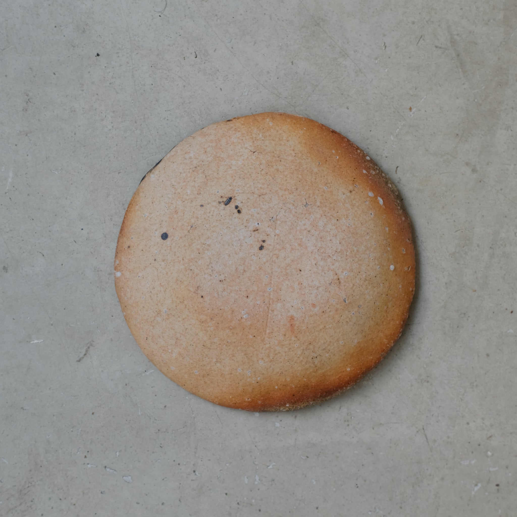 Assiette en grès Yakishime D 16cm - 02 de Yoji Yamada chez Brutal Ceramics