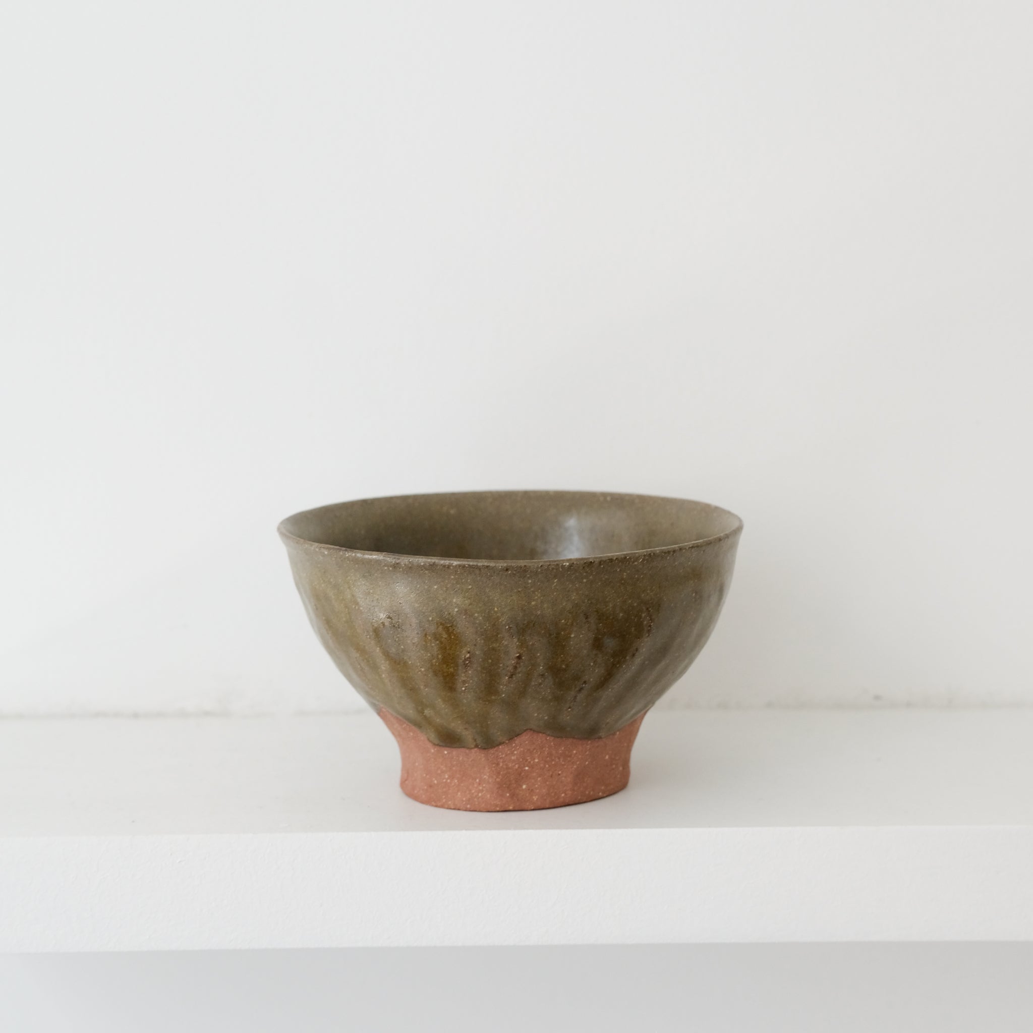 Bol en grès D 12cm - Vert Satiné de La Poterie du Chaillou chez Brutal Ceramics