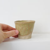Tasse en grès 70ml - Jaune clair de La Poterie du Chaillou chez Brutal Ceramics