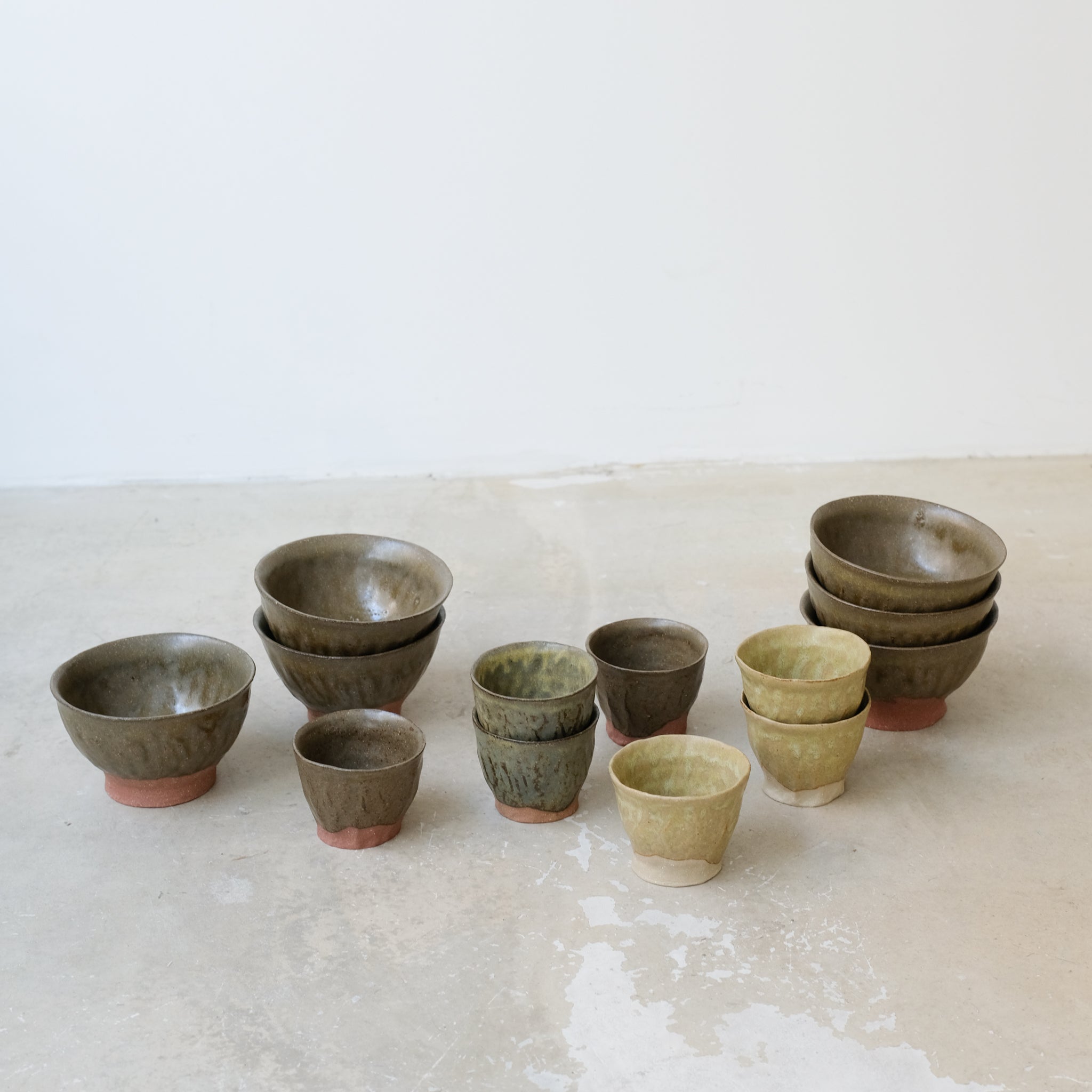 Tasse en grès 70ml - Jaune clair de La Poterie du Chaillou chez Brutal Ceramics
