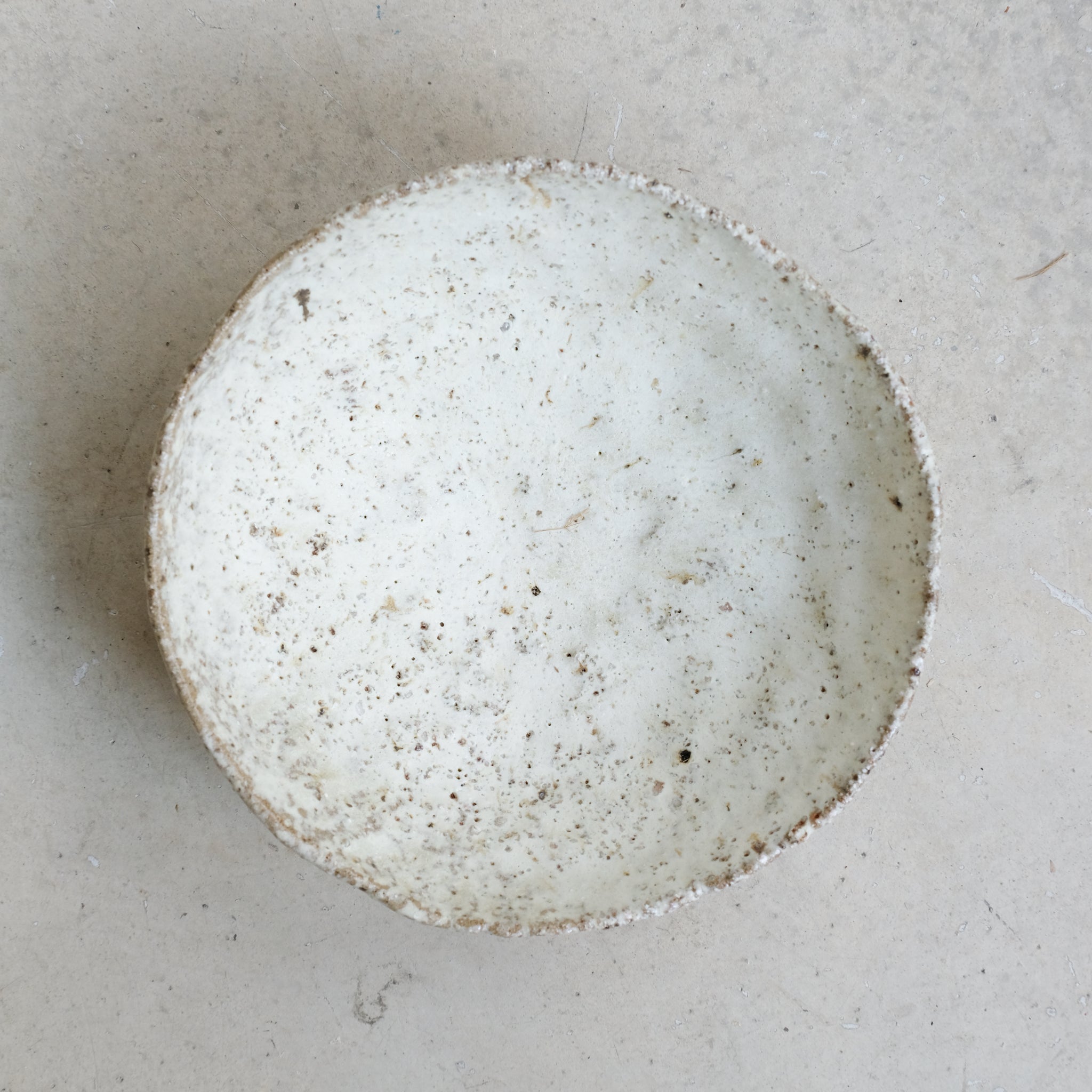 Bol en terre glanée D18,5cm - Blanc Beige par Potry chez Brutal  Ceramics