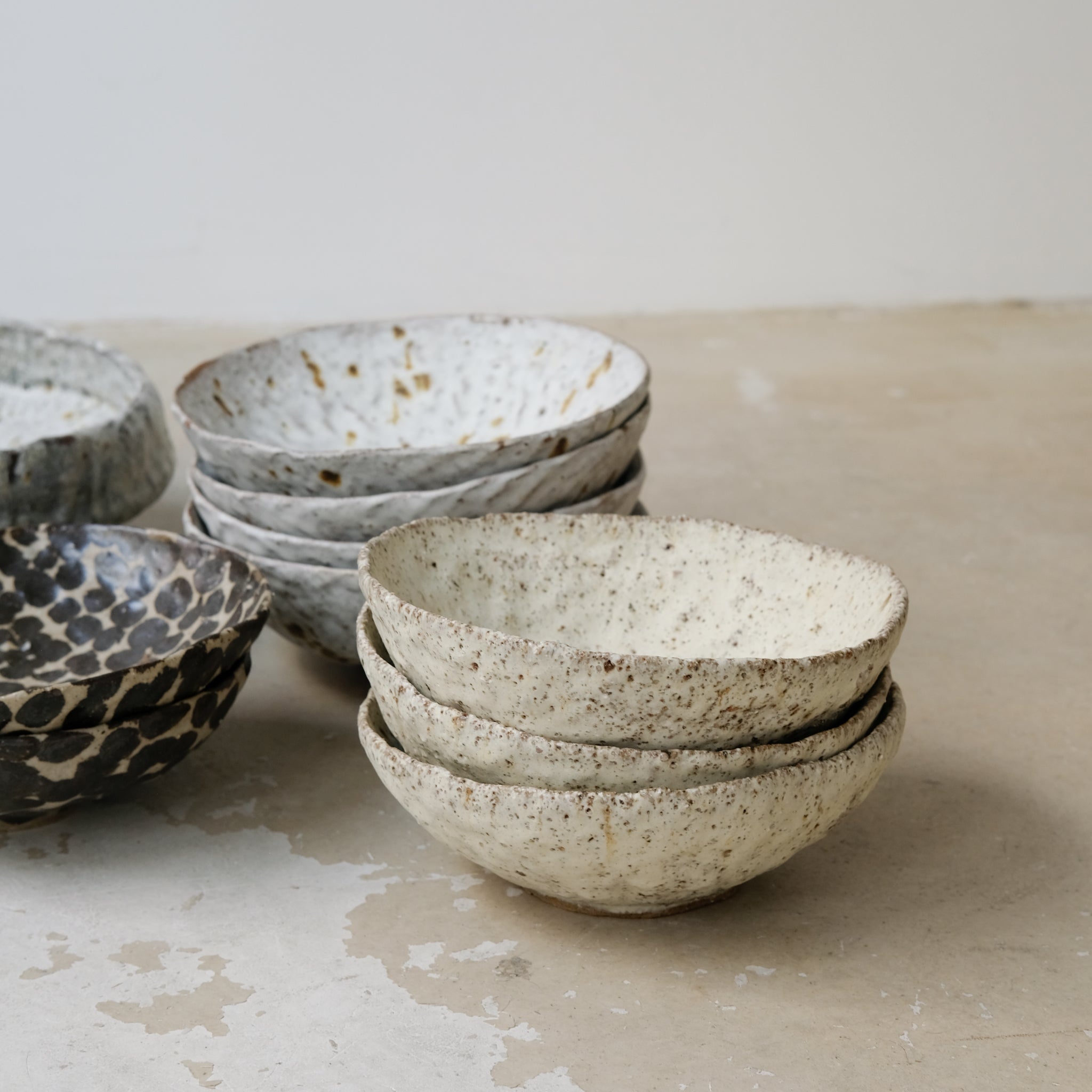 Bol en terre glanée D18,5cm - Blanc Beige par Potry chez Brutal  Ceramics
