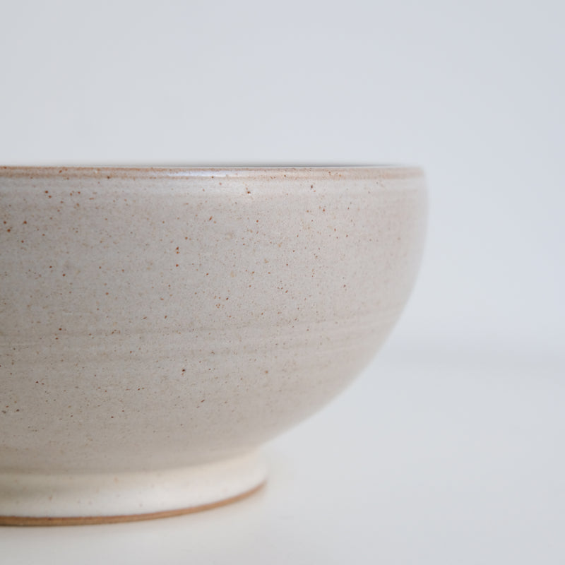 Bol à raman en grès D 17cm - Blanc satiné d'Aly Ceramics chez Brutal Ceramics