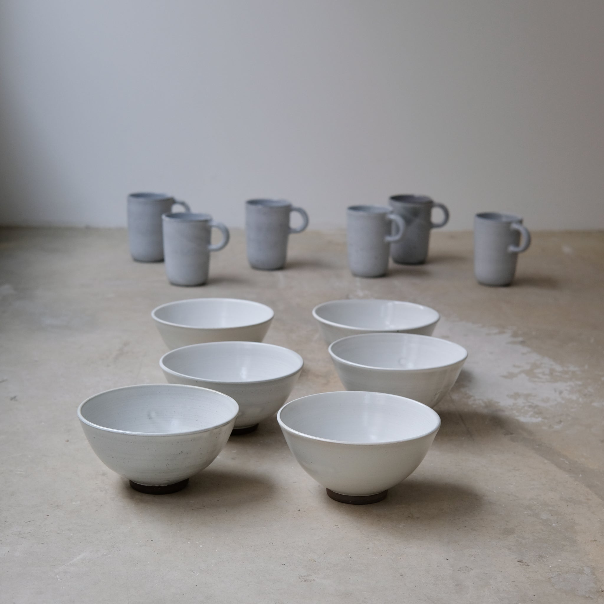 Bol à nouilles blanc par la céramiste Gaëlle Le Doledec chez Brutal Ceramics